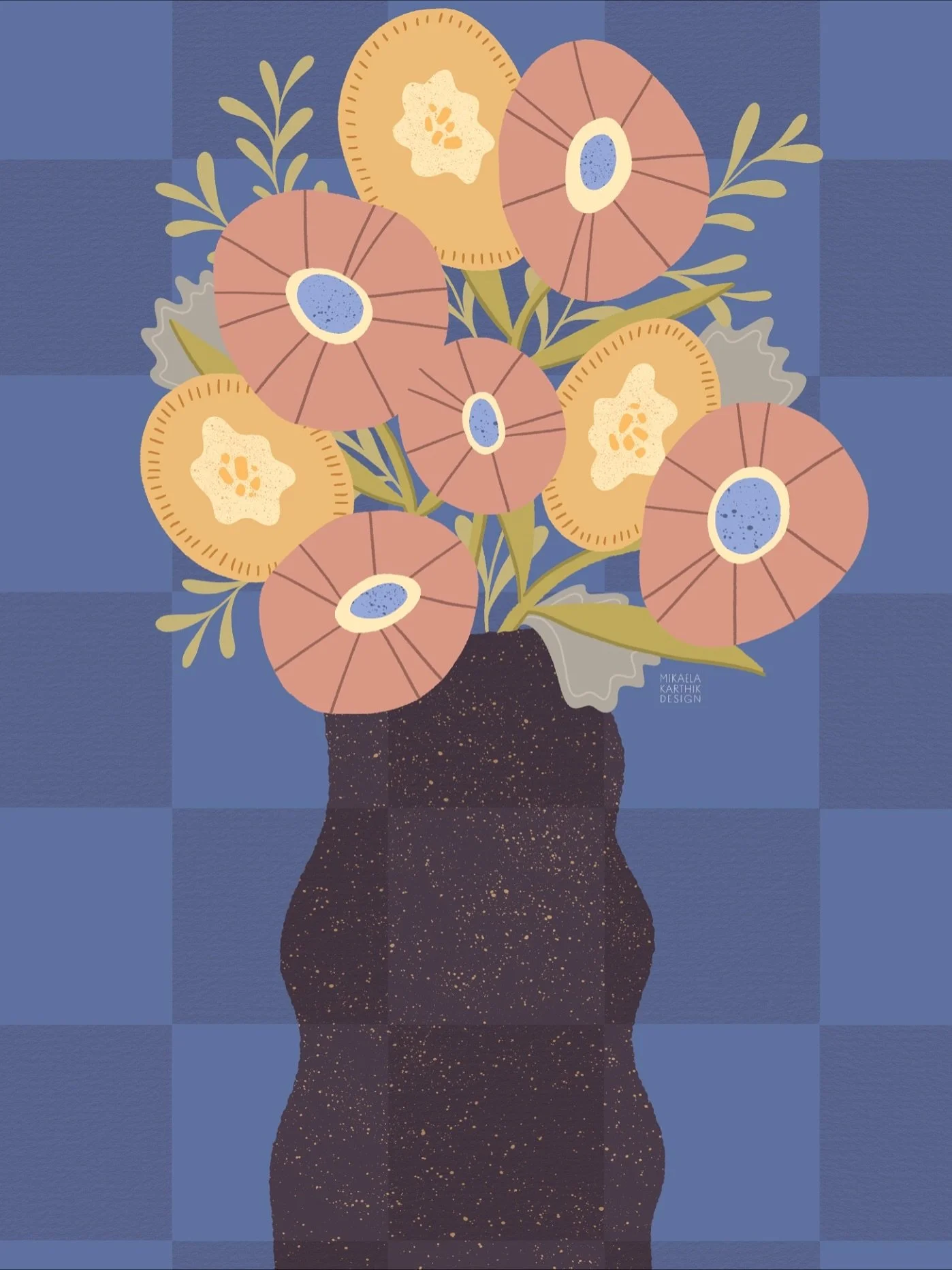 🌼Some bold, happy, weird and wonky flowers + a background color rabbit hole for your Monday morning  feed.