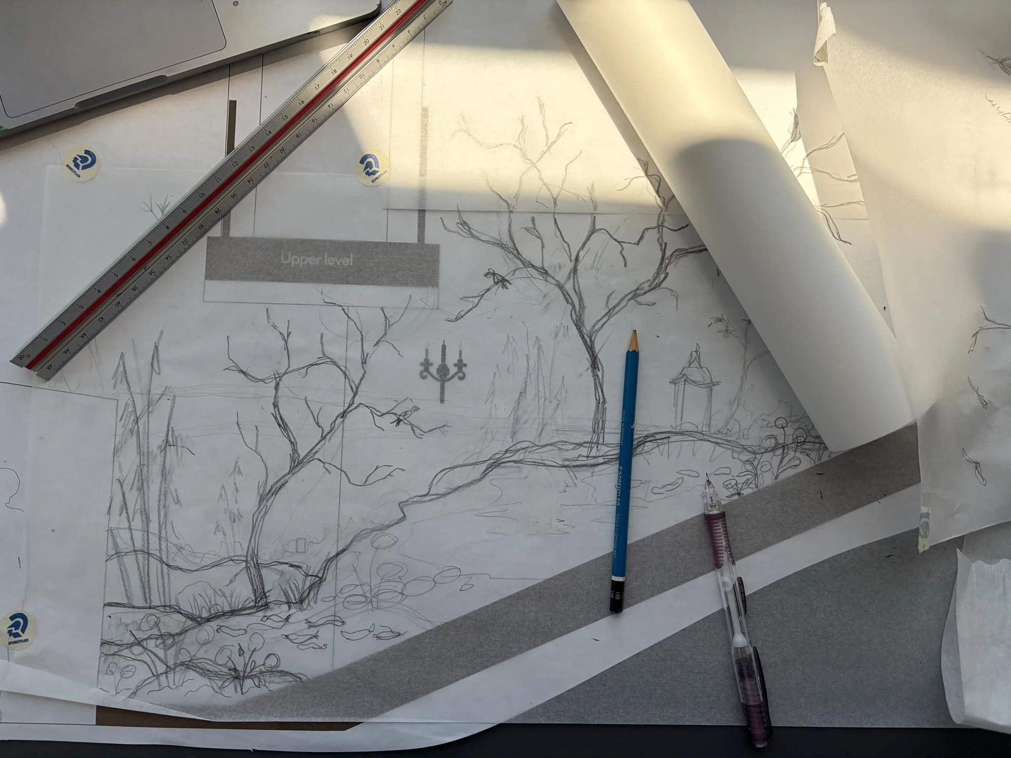 Atherton Chinoiserie Botanical Immersion hand painted architectural mural mockup drawing5.jpg