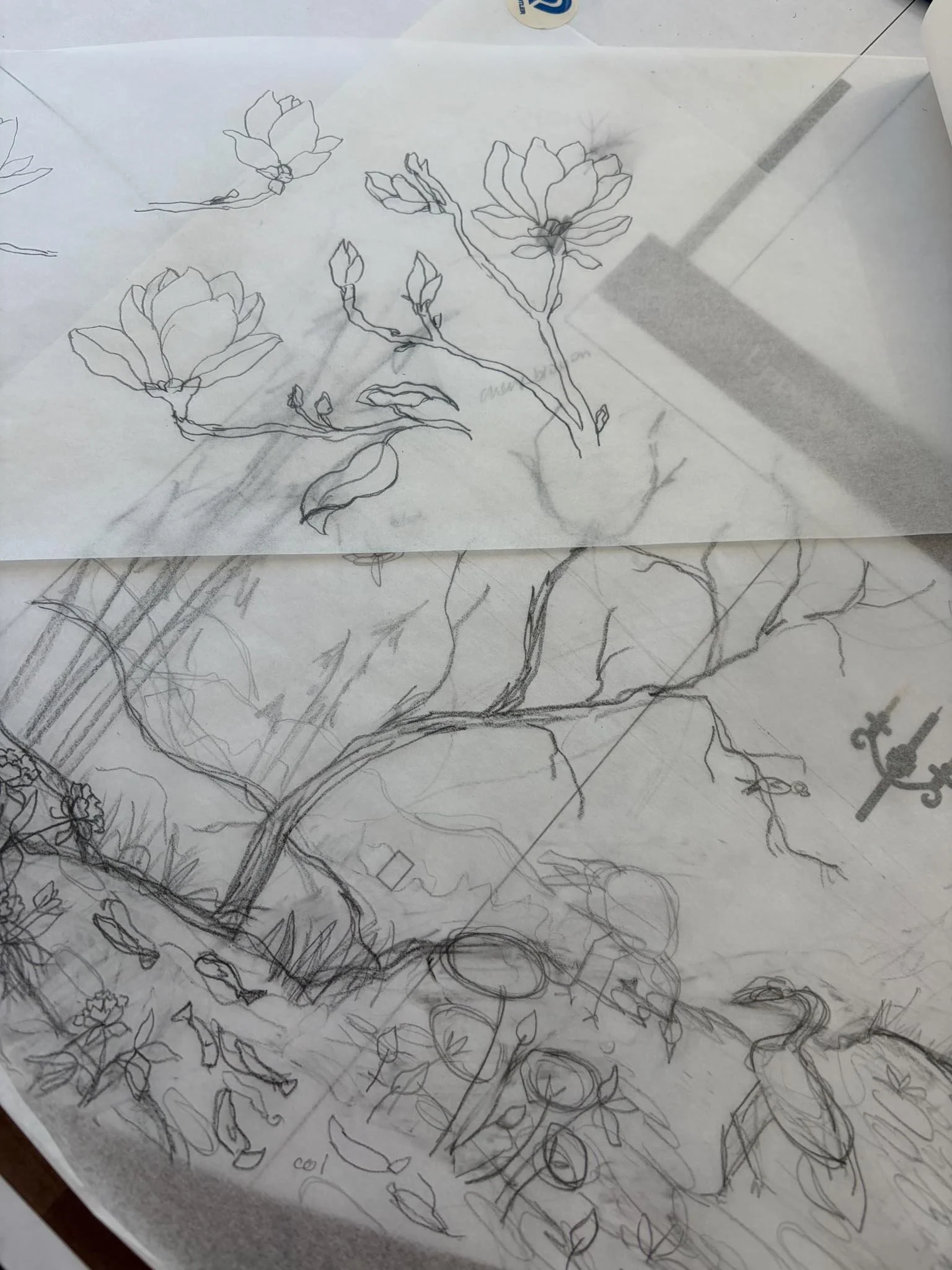 Atherton Chinoiserie Botanical Immersion hand painted architectural mural mockup drawing.jpg