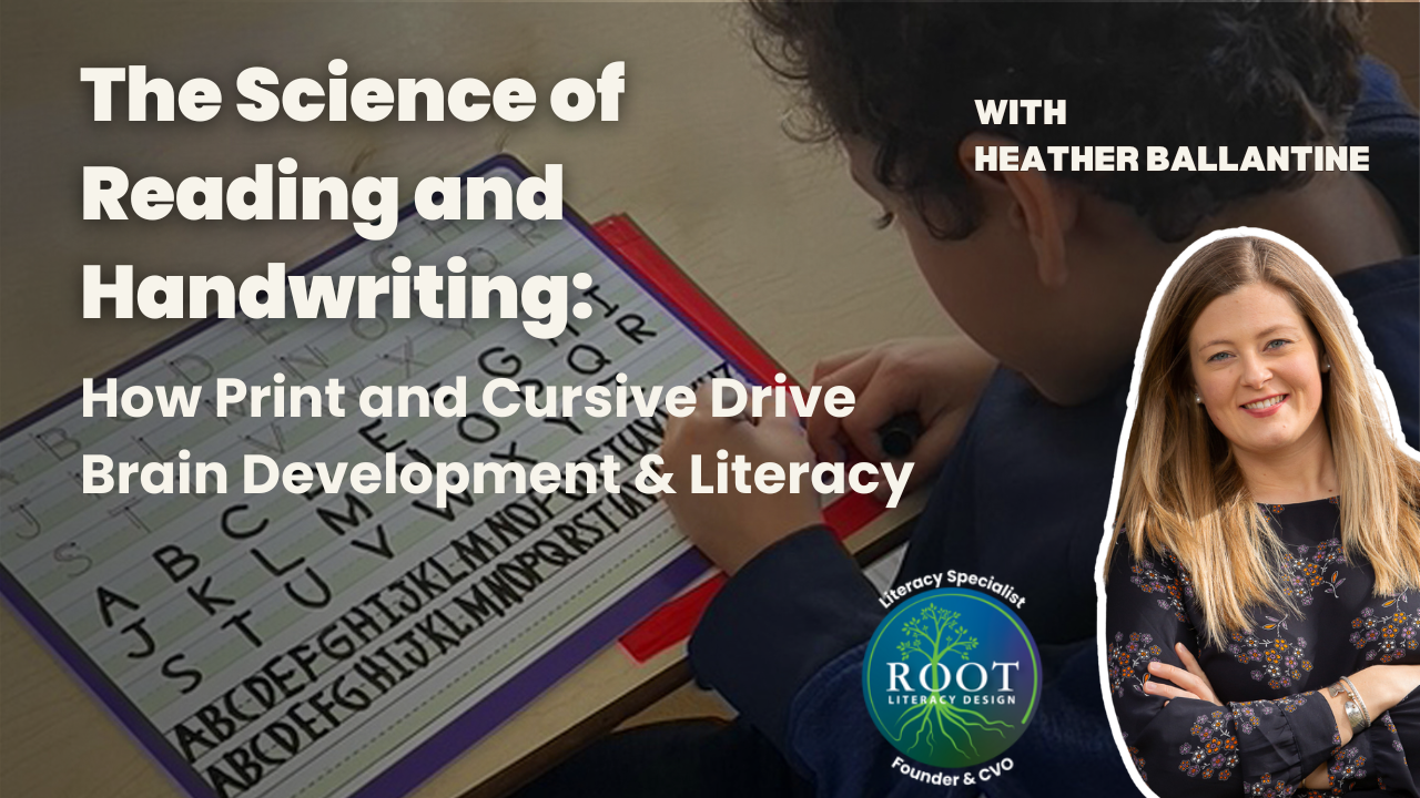 The Science of Reading and Handwriting: How Print and Cursive Drive Brain Development and Literacy