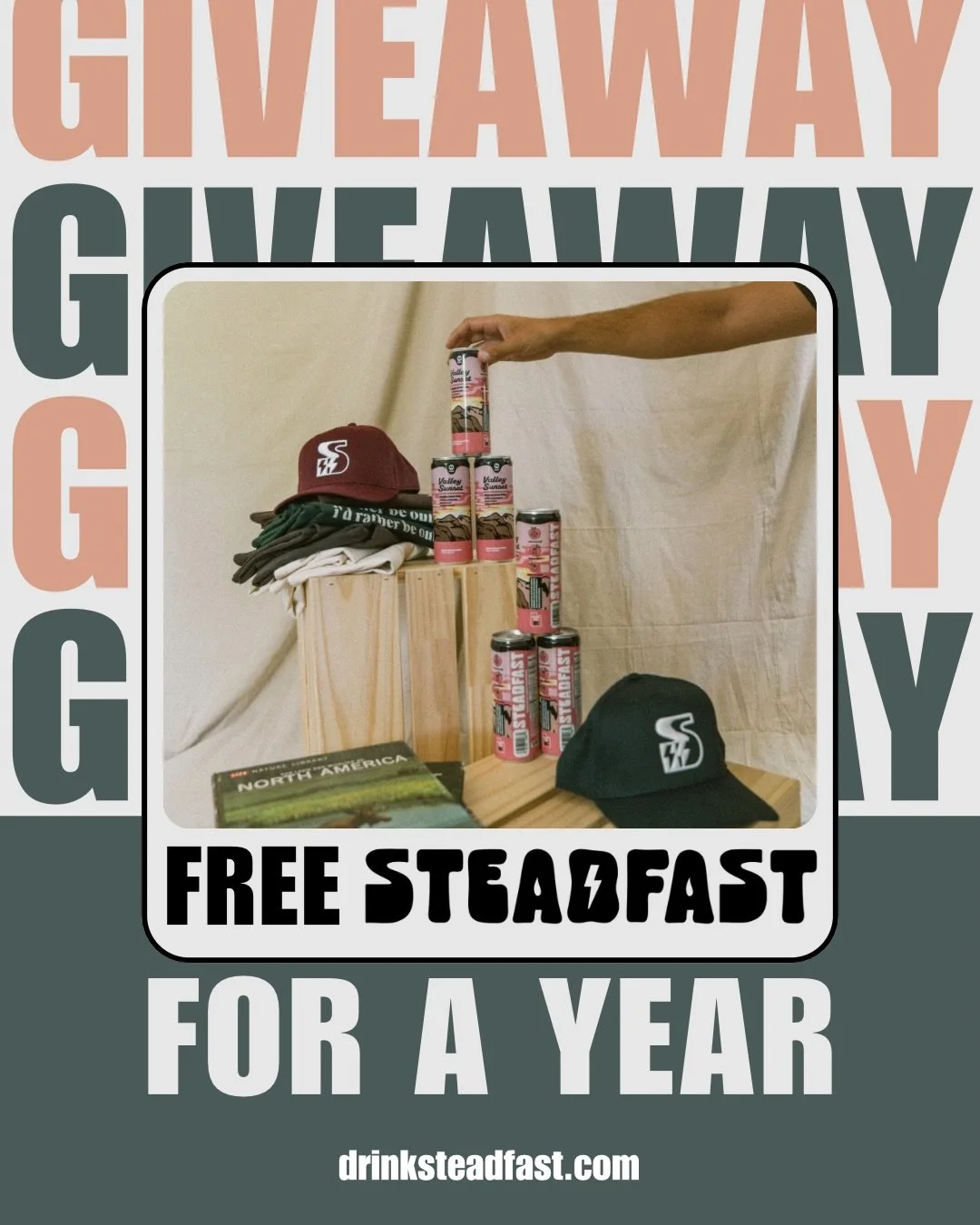 STEADFAST IS DROPPING A NEW FLAVOR👀!! 
5.4.2026⚡️
To celebrate we want to give one of YOU free STEADFAST for a YEAR!!.
.
.
.
.
.
.
.
.
.
.
.
#SteadfastEnergy #EnergyDrinkGiveaway
#MadeInUtah #EnergyDrinkAddict
#DrinkSteadfast