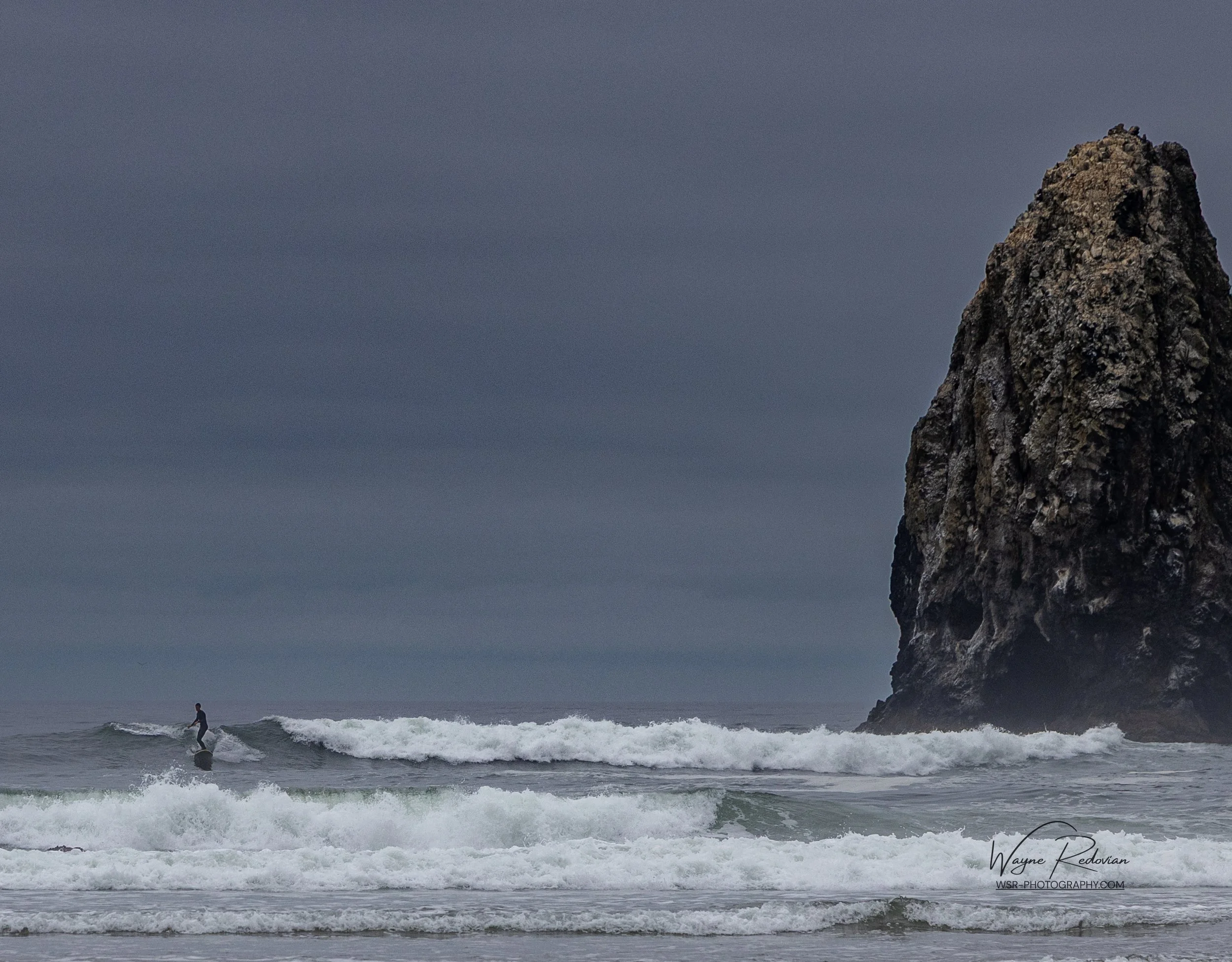 Surfer, Cannon Beach, Oregon, Fall 2025