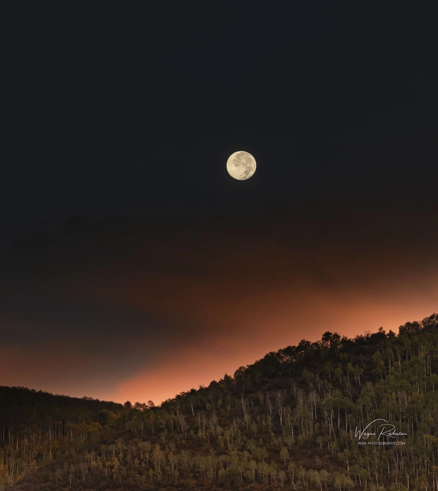 Morning Moonset at Dawn