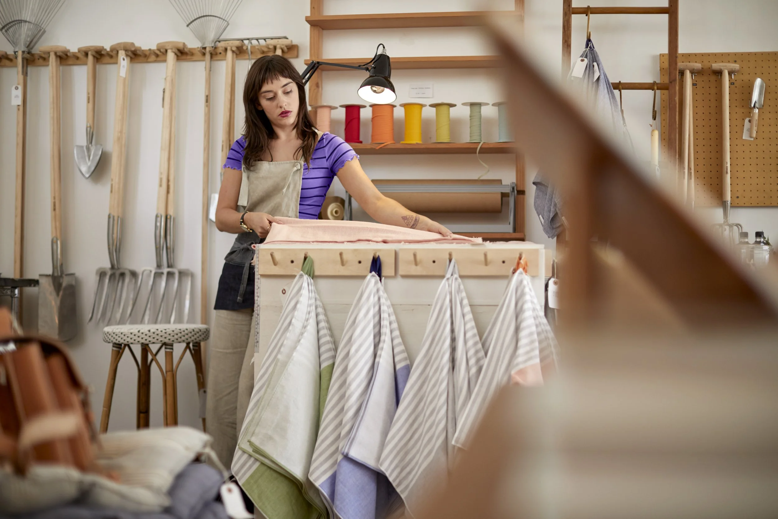 Woman Working on Fabric..jpg