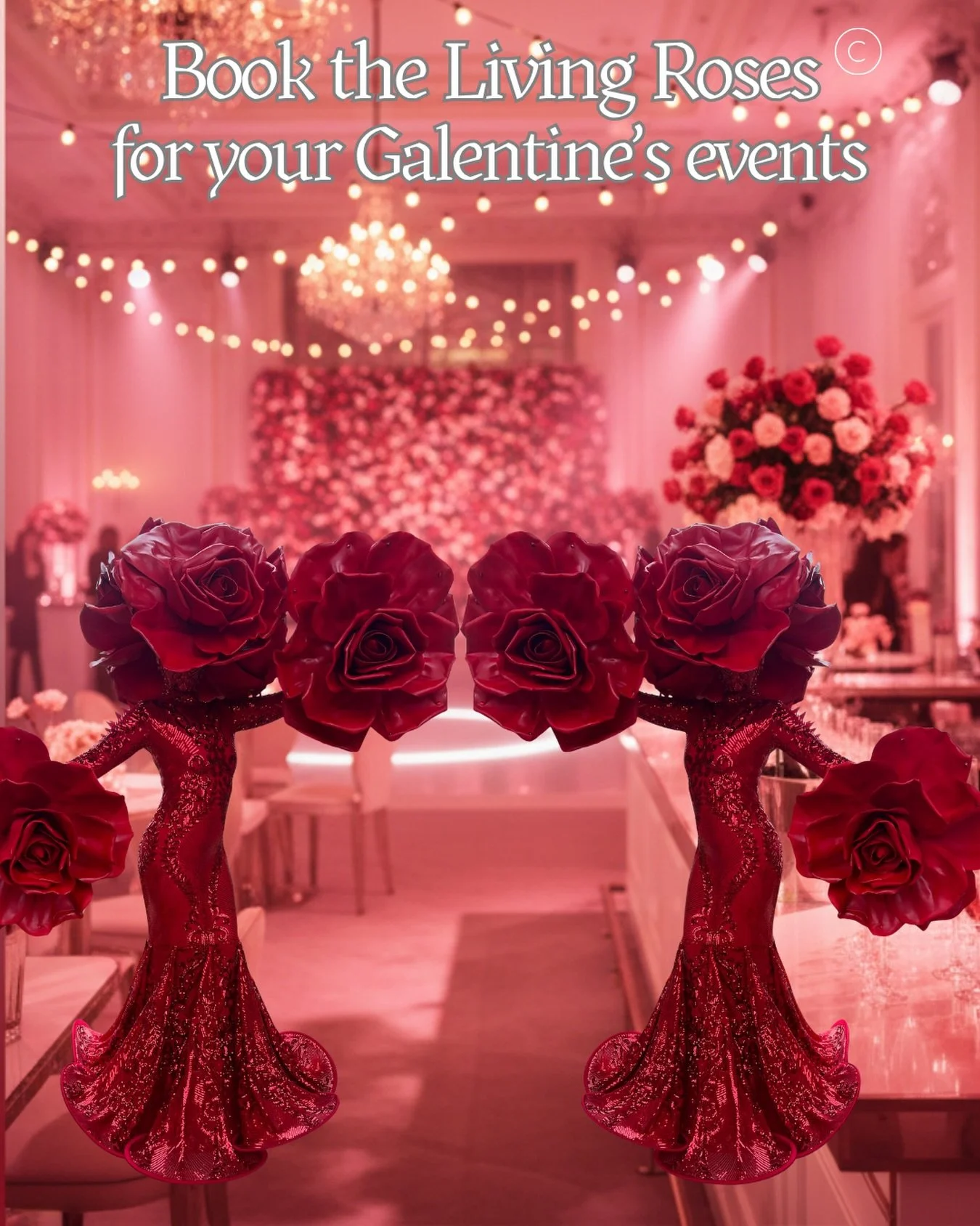 Galentine&rsquo;s plans loading&hellip; make it unforgettable with Living Roses&copy;

Picture this: a luxe, interactive rose display + elegant performers your guests can take photos with all night. Perfect for Galentine&rsquo;s parties, brunches, an