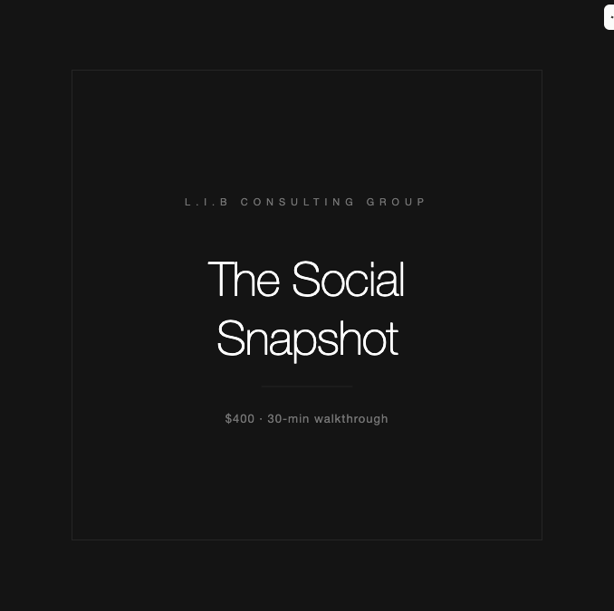 The Social Snapshot