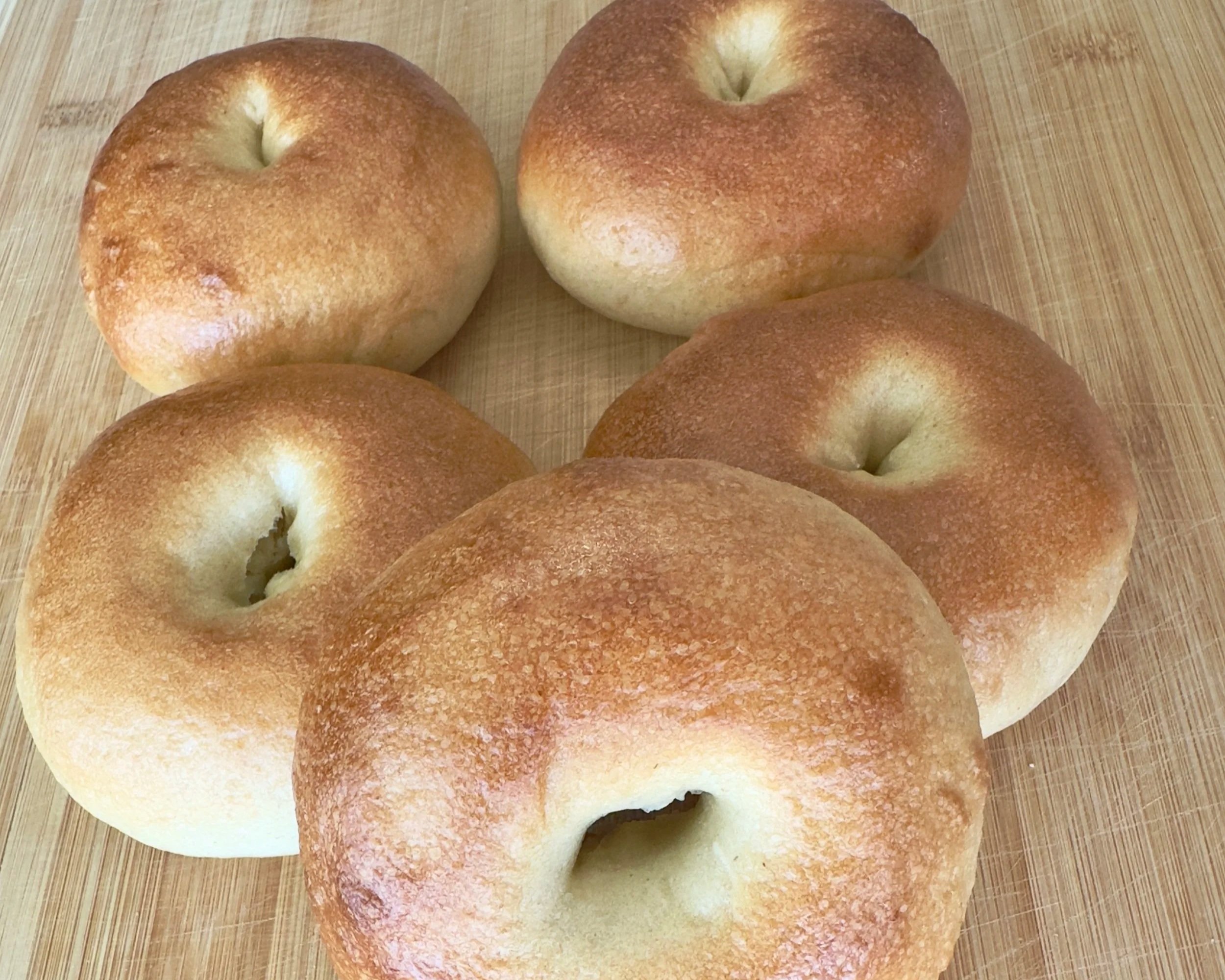 Chewy Sourdough Bagels