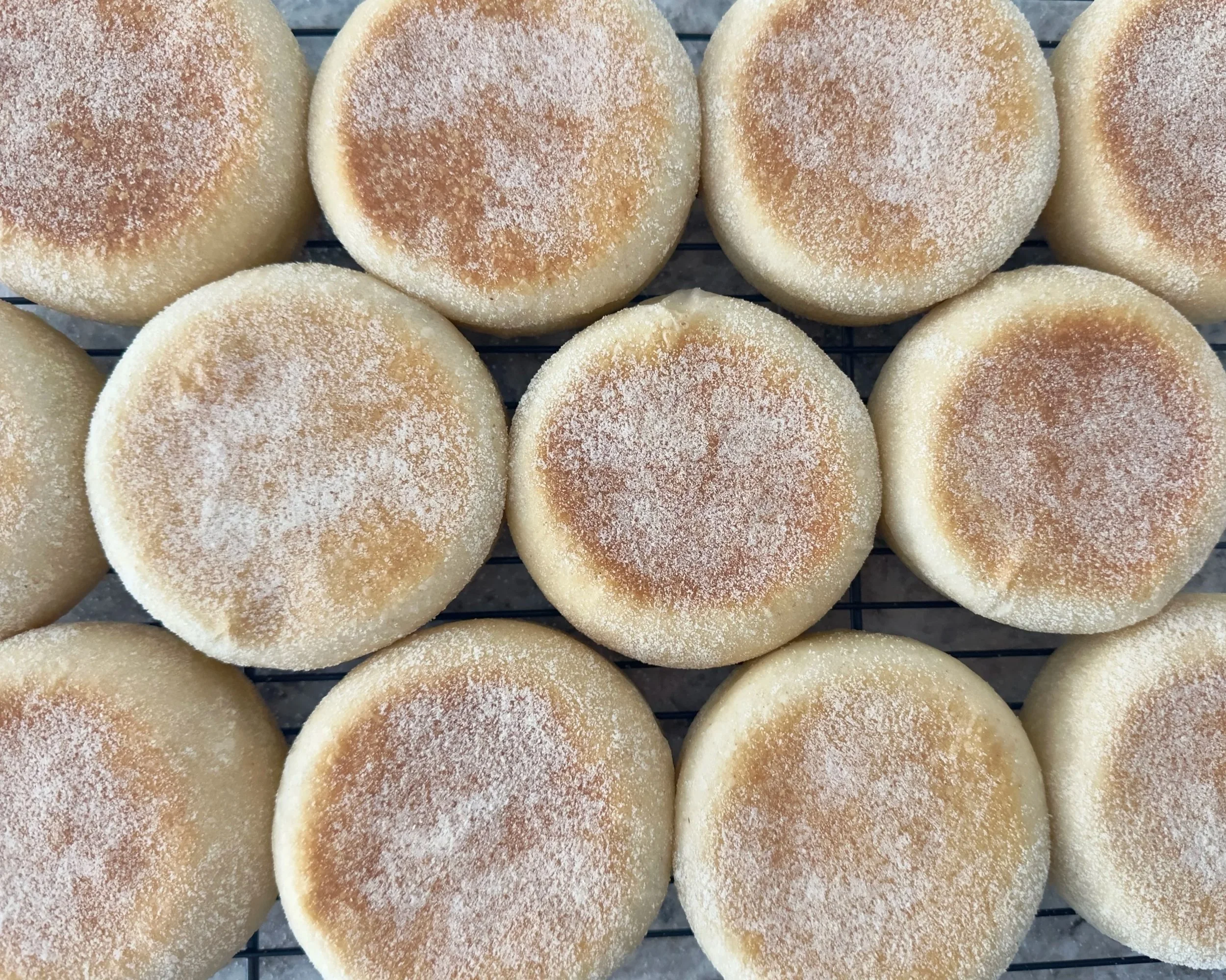 Classic Sourdough English Muffins