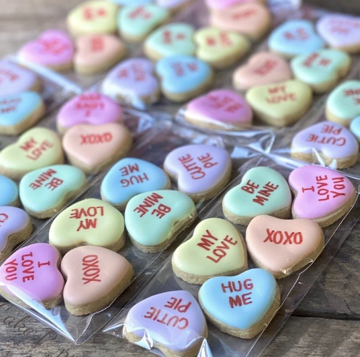 Conversation Heart Sugar Cookies