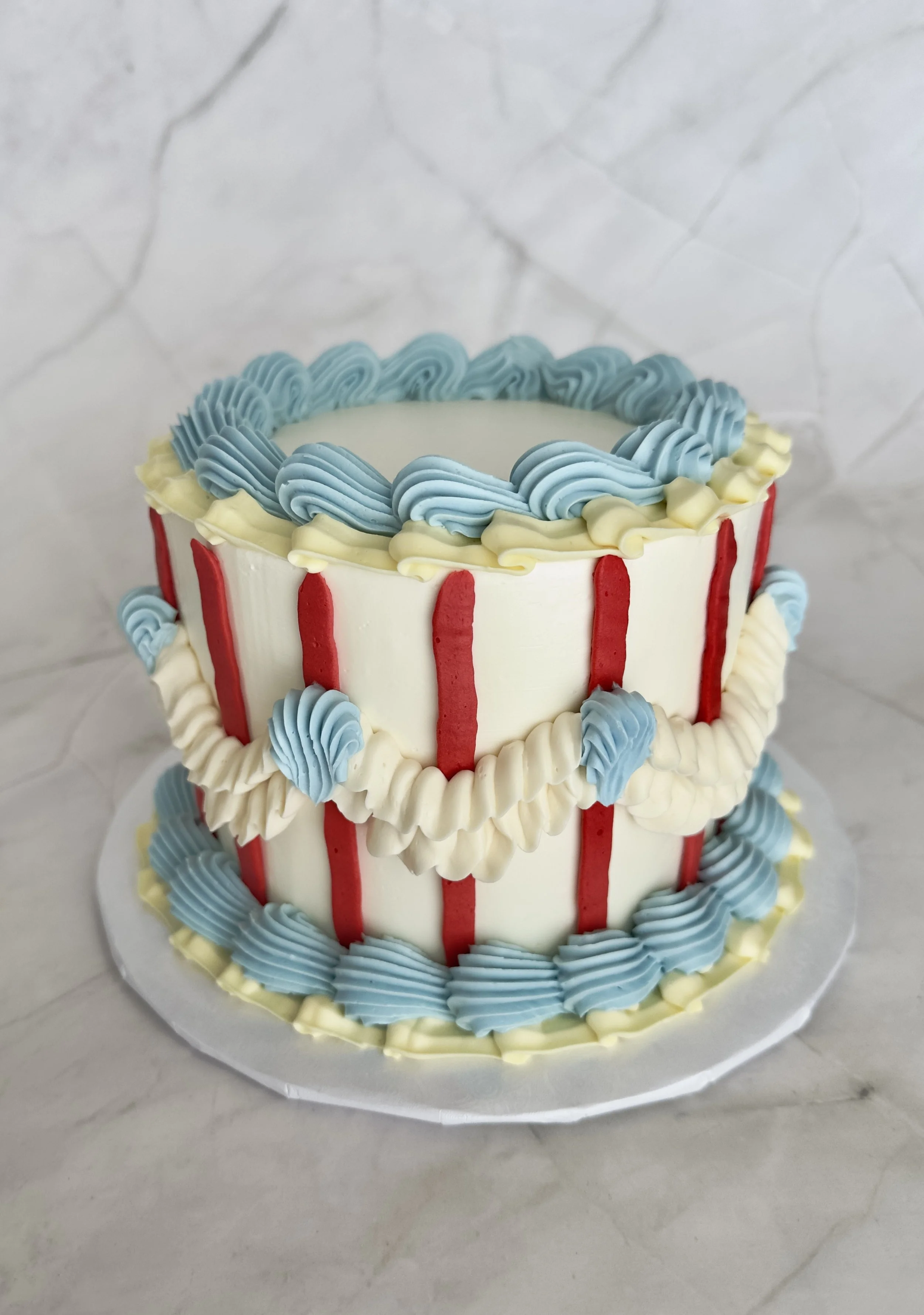 The Greatest Two-Year Old On Earth Circus Birthday Cake