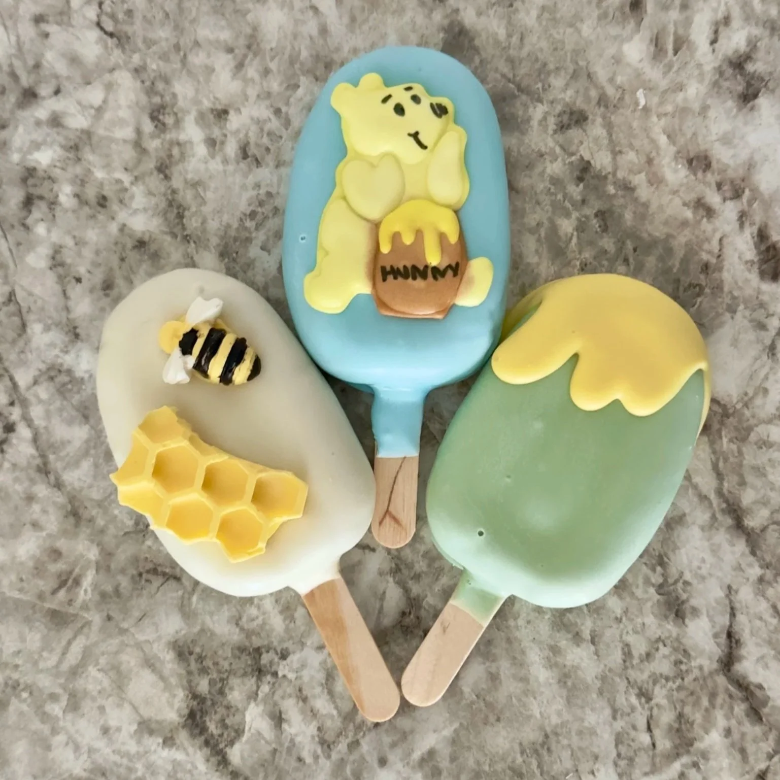 Winnie the Pooh Baby Shower Cake Pops