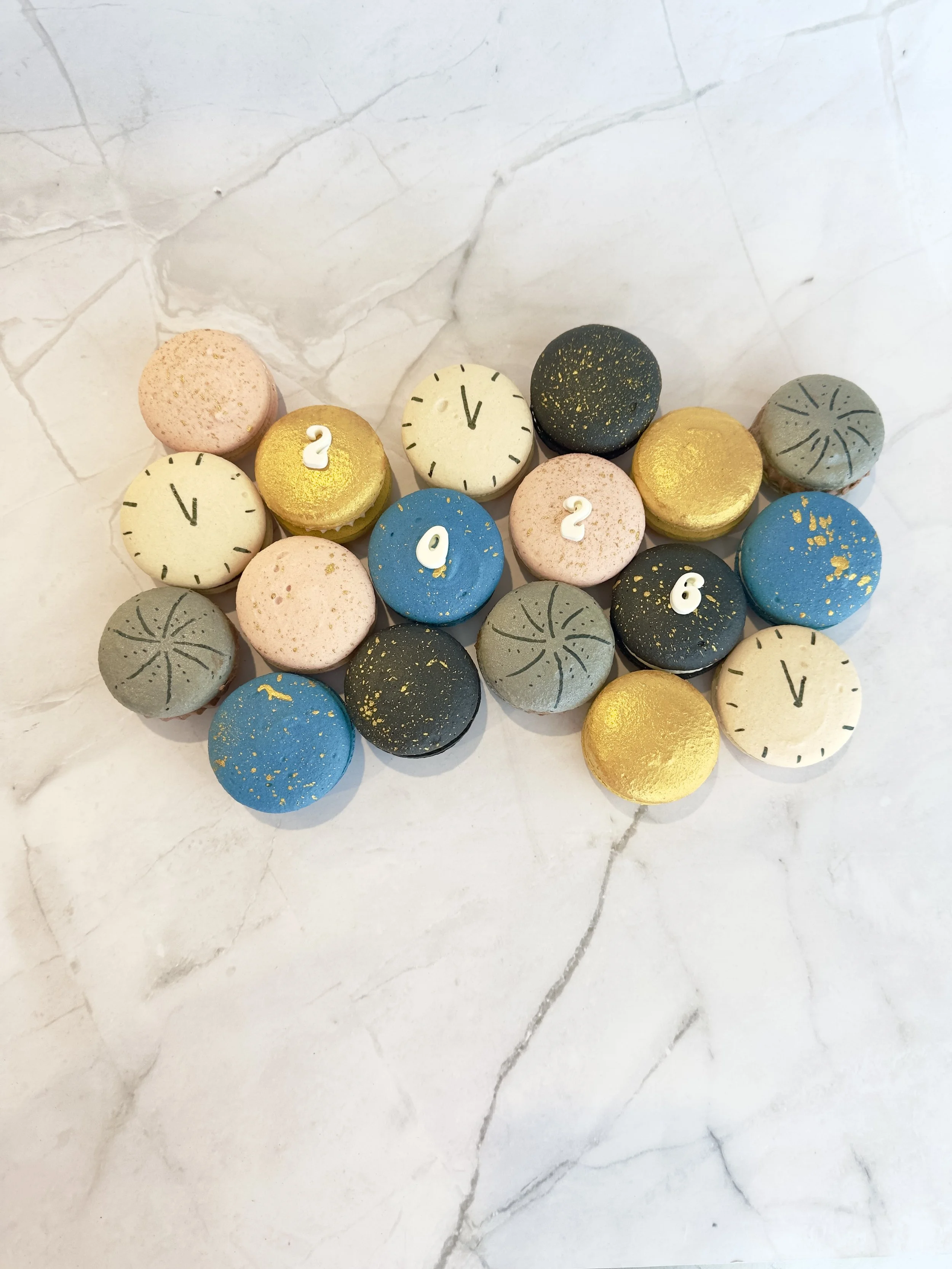 Midnight Countdown Macarons