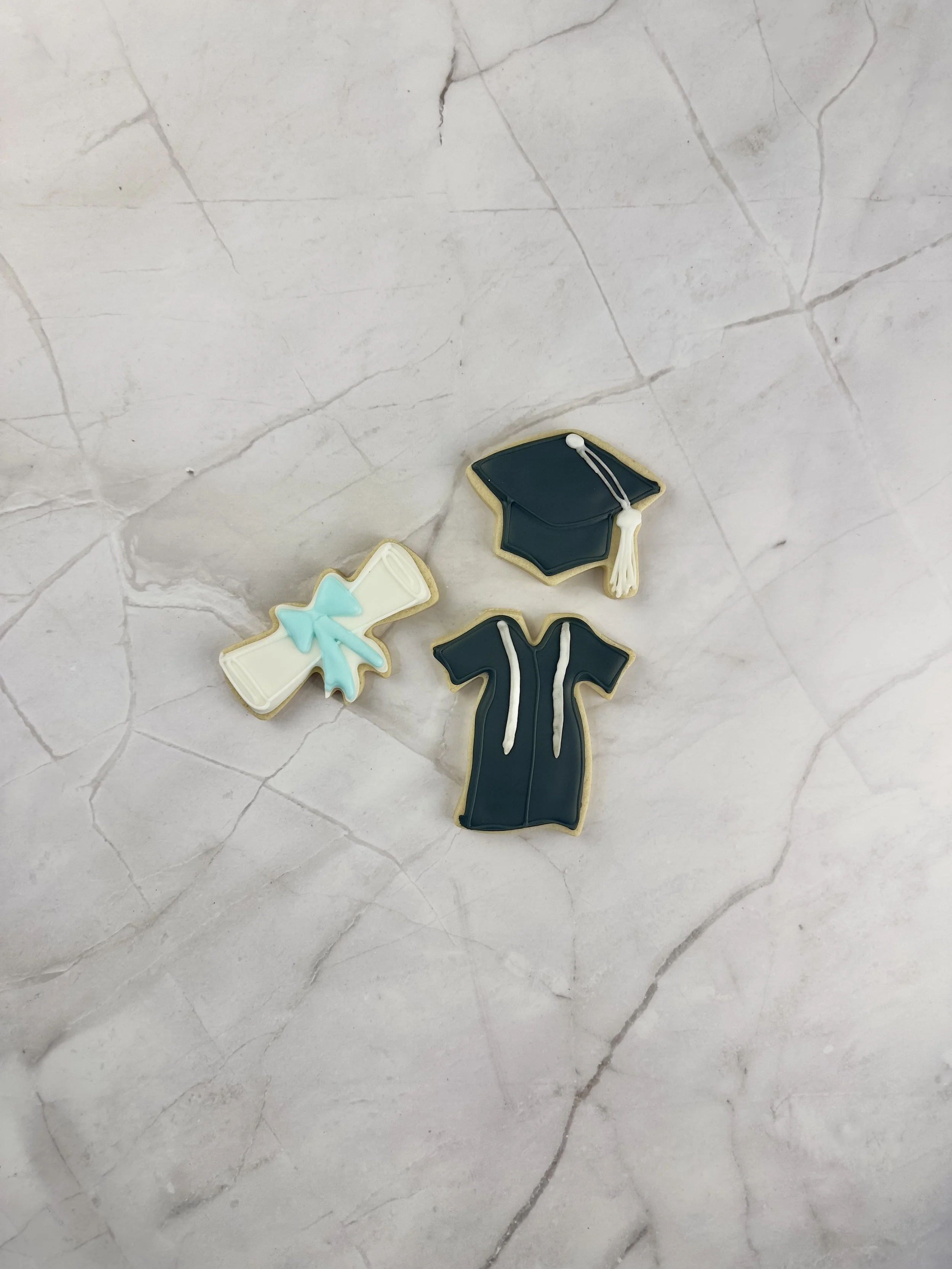 Congrats Grad Graduation Sugar Cookies with Royal Icing
