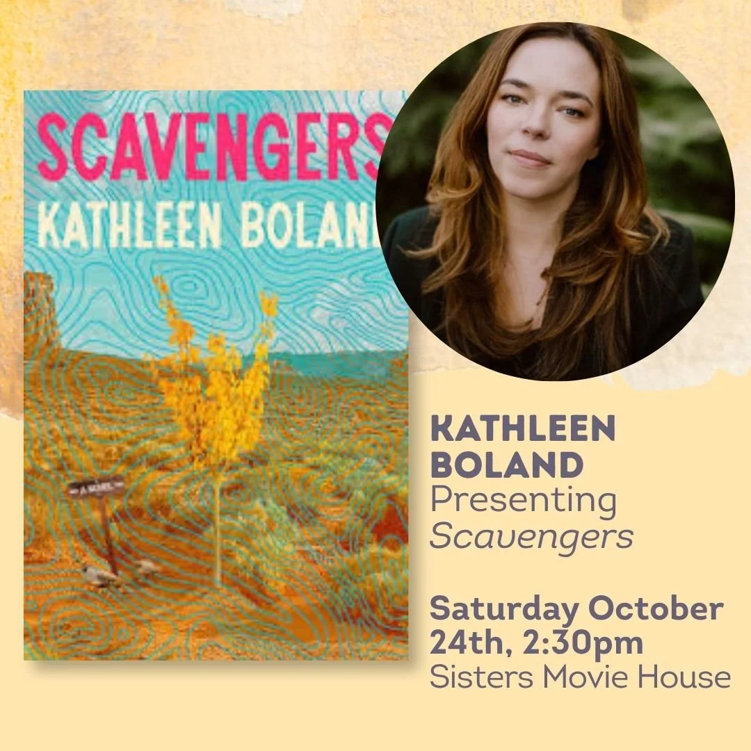 ⭐ Kathleen Boland @kpboland in Conversation with Nancy Foley presenting
🚘 Scavengers

Saturday October 24th, 2:30pm
Sisters Movie House
Tickets at link in our bio!

Kathleen Boland is the author of the novel Scavengers. Her fiction has appeared in T