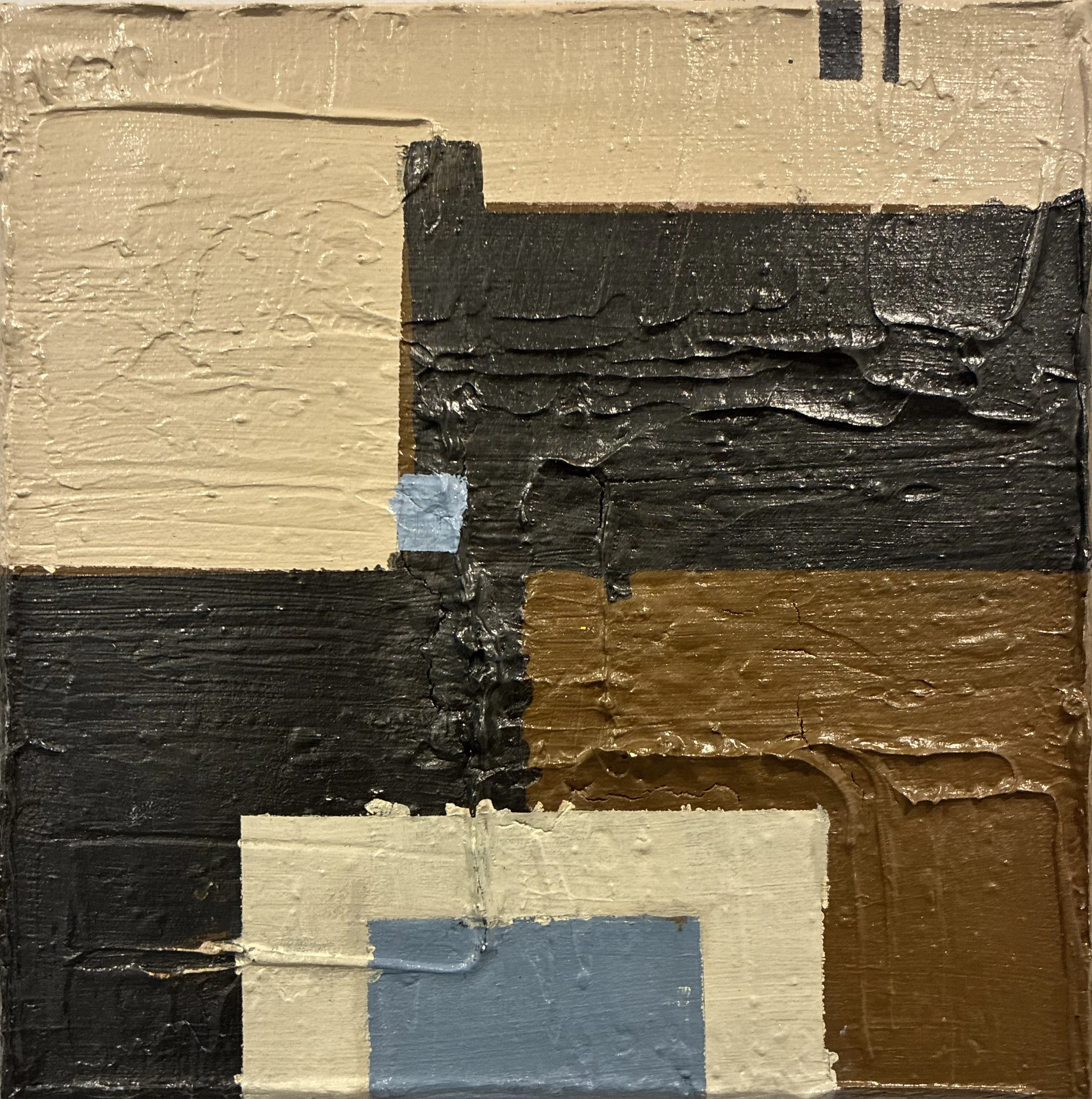 Patience Is A Virtue, 2026 
Acrylic and plaster
 on canvas 
8 x 8 in