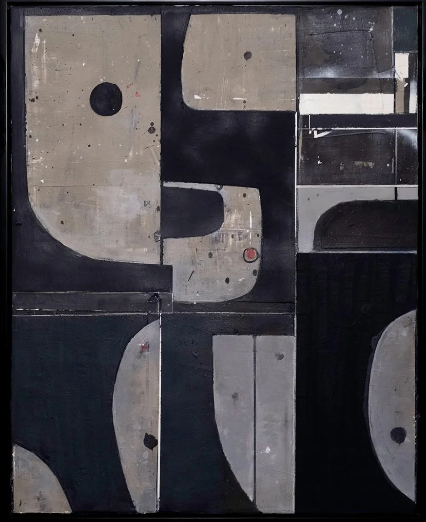 I Didn't Notice The Teething, 2025
Acrylic, plaster, spray paint, marker, and charcoal pencil on canvas
24 x 30 in