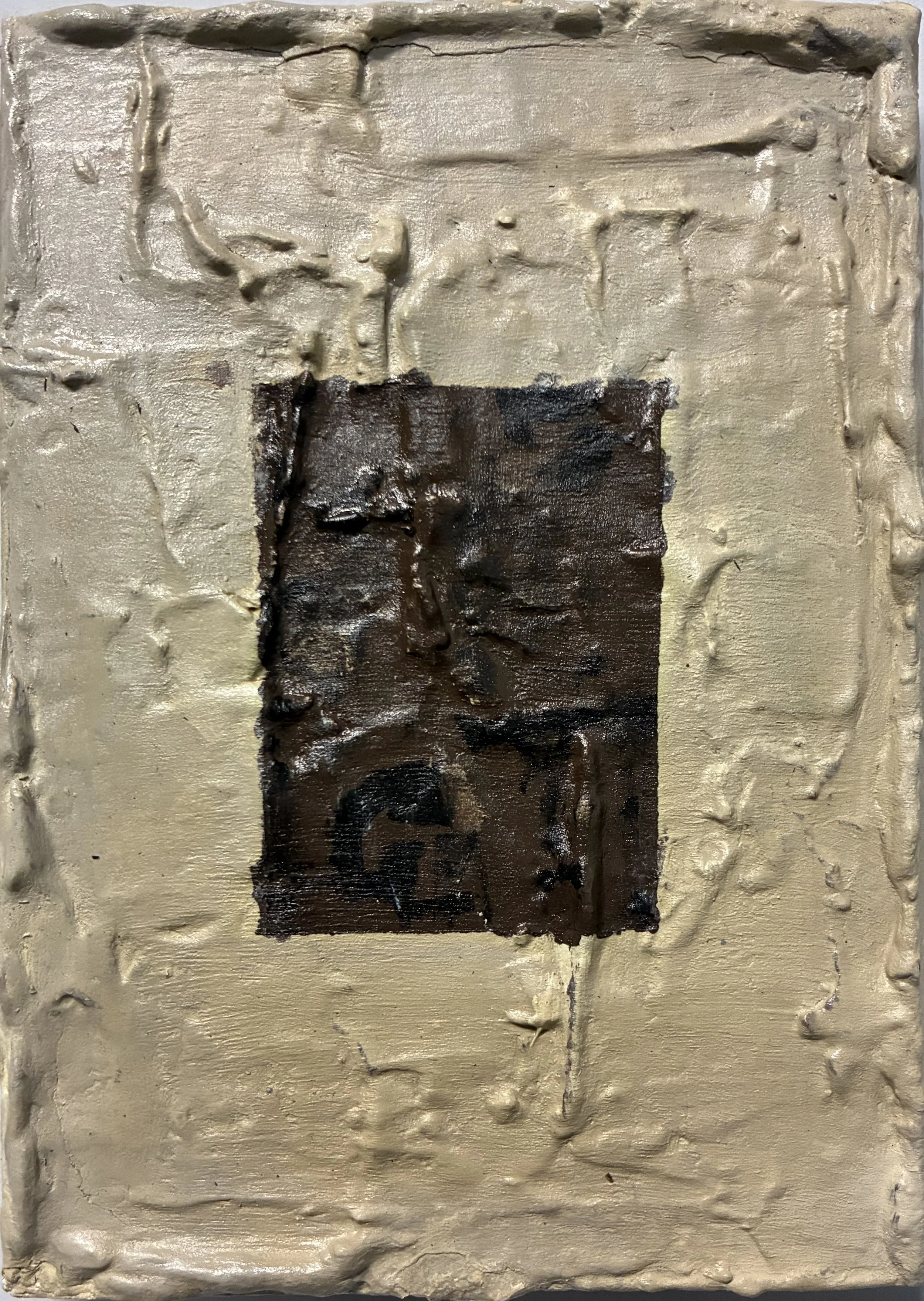 Whiplash, 2026 
Acrylic and plaster 
on canvas
5 x 7 in