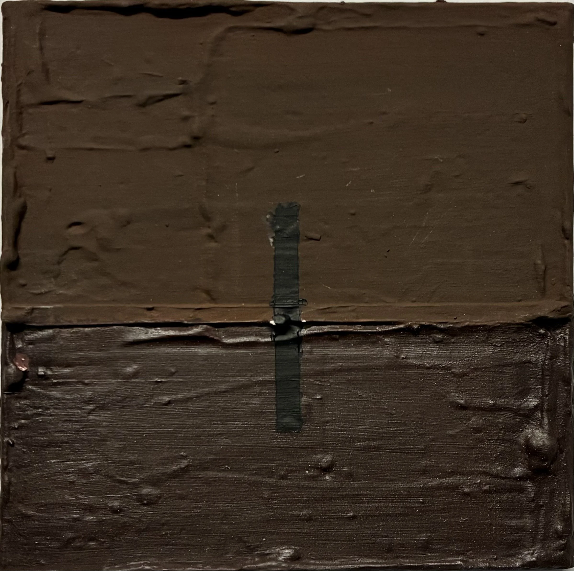 Relearning To Measure, 2026 
Acrylic and plaster on canvas 
8 x 8 in