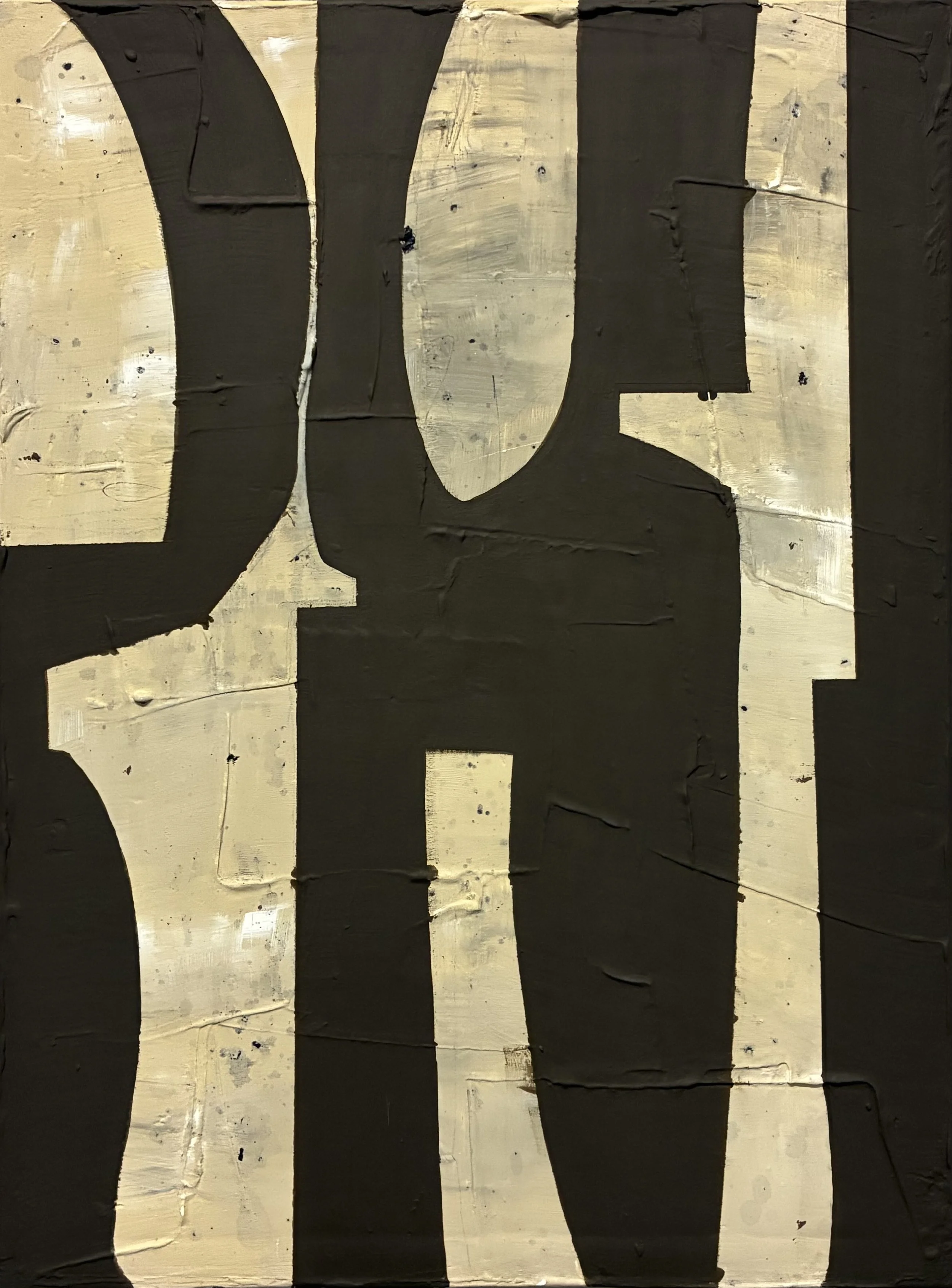 Out Of Orbit, 2026 
Acrylic and plaster on canvas 
18 x 24 in 