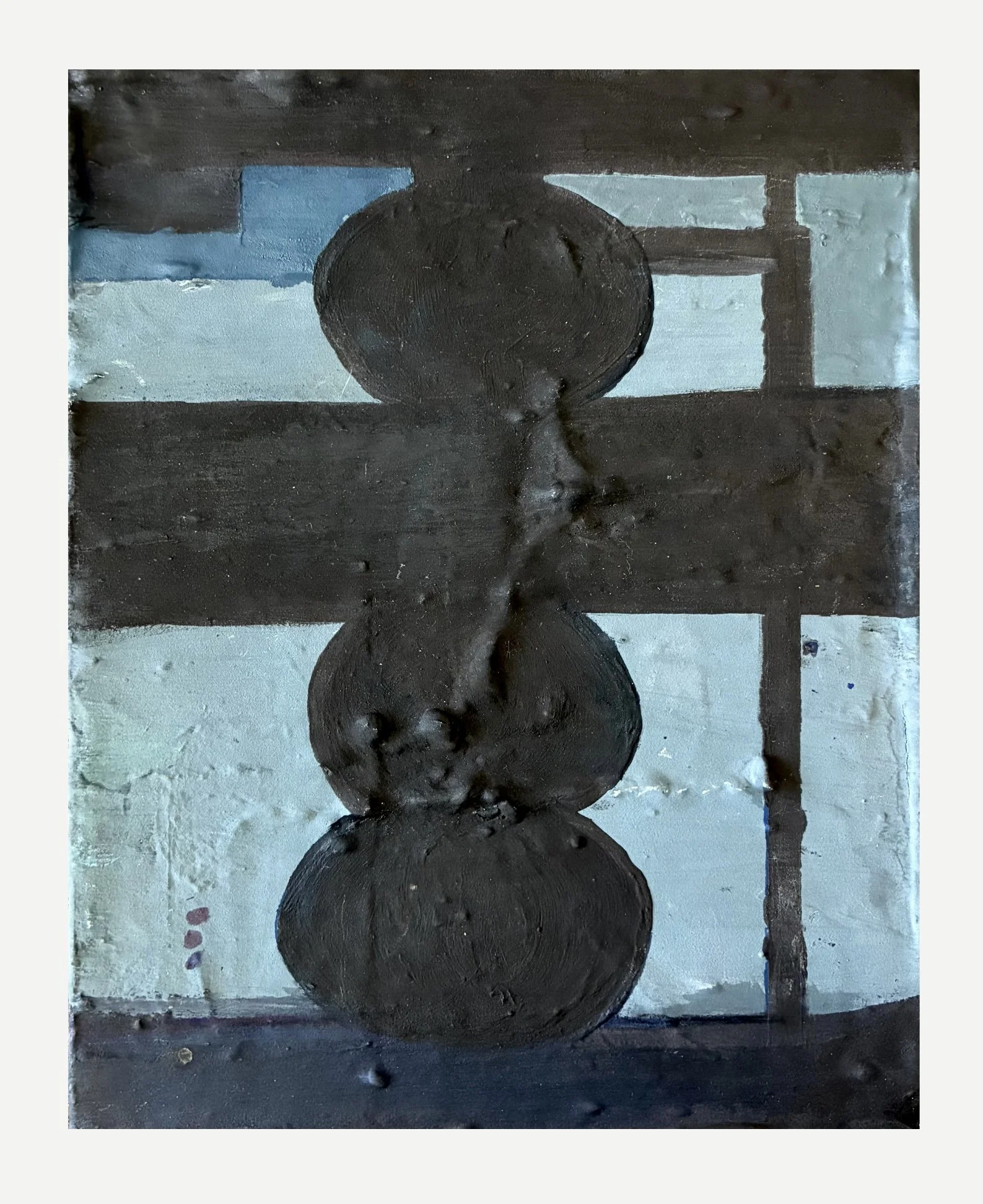 Wither To Nothing, 2025
Acrylic, plaster, and spray paint on canvas 

8 x 10 in