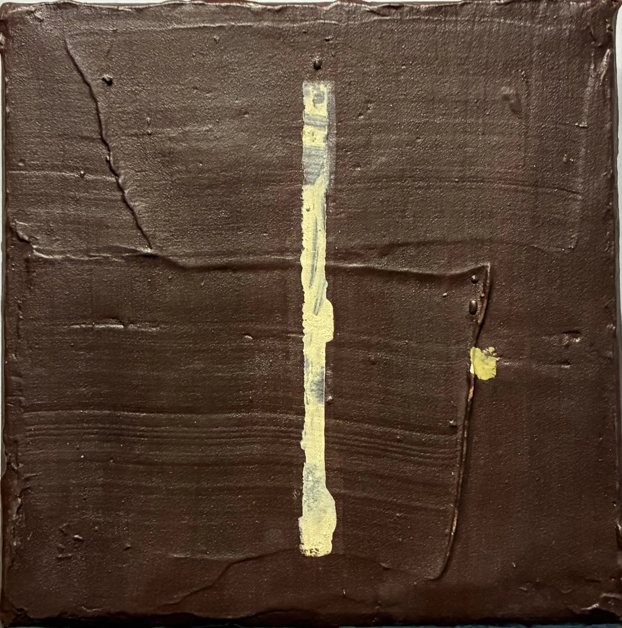 What Lingers, 2025
Acrylic and plaster on canvas 
6 x 6 in