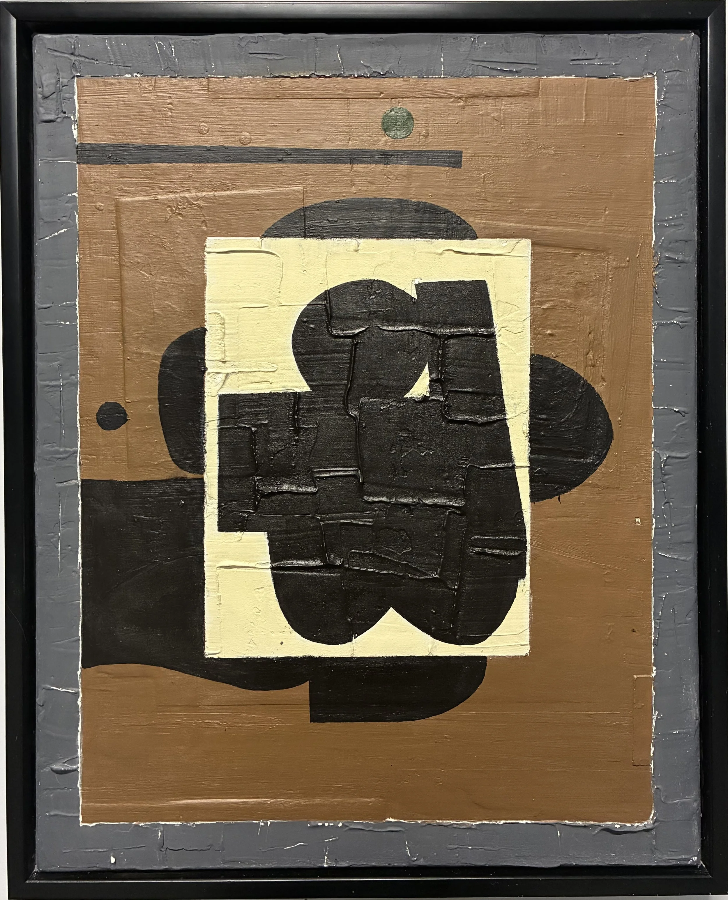 Intertwined Bodies, 2026
Acrylic and plaster on canvas 
16 x 20 in (framed)