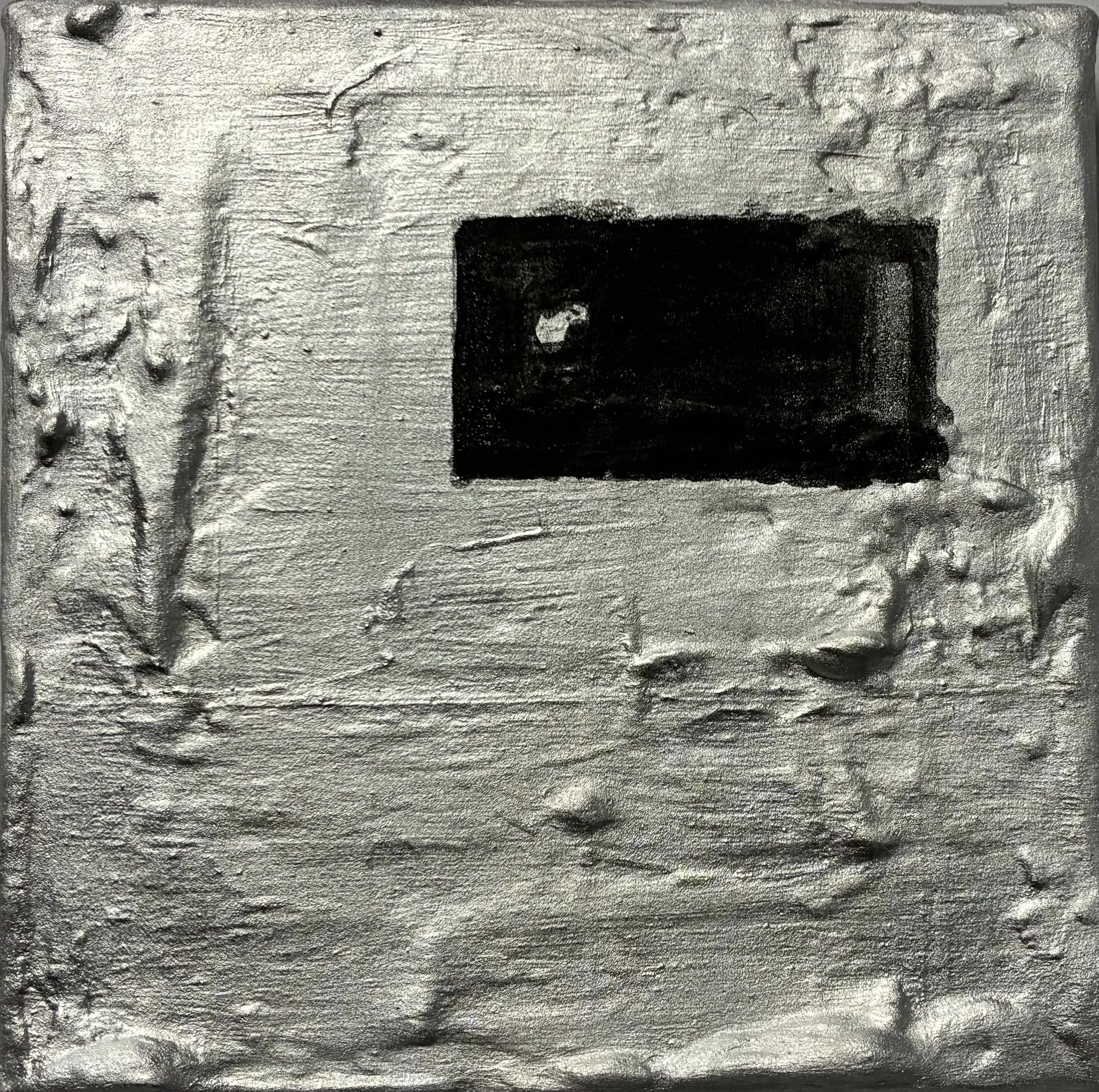 Minor Shift, 2026
Acrylic, plaster, and spray paint on canvas
6 x 6 in