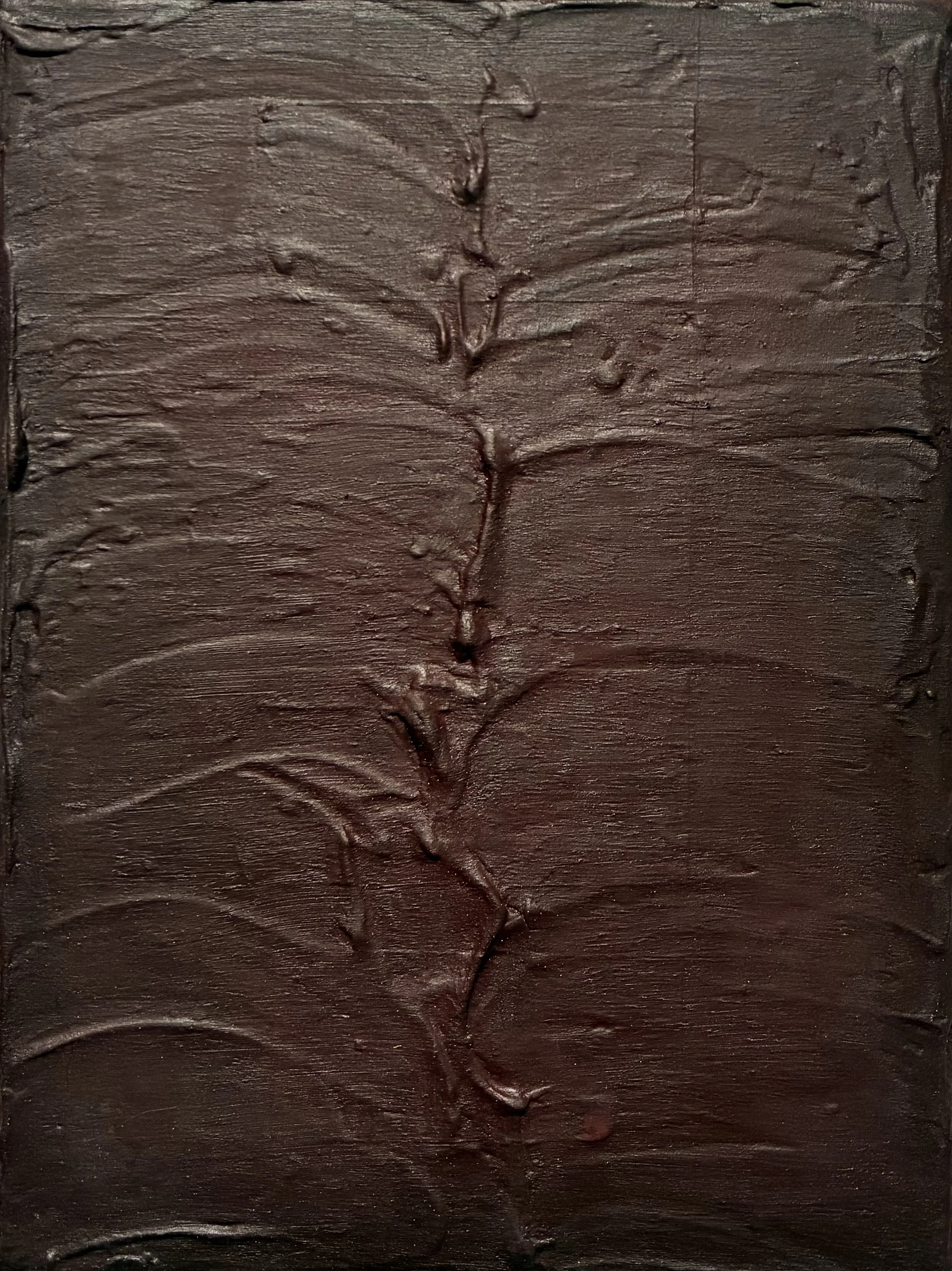 Redwood, 2026 
Acrylic and plaster on canvas 
9 x 12 in 