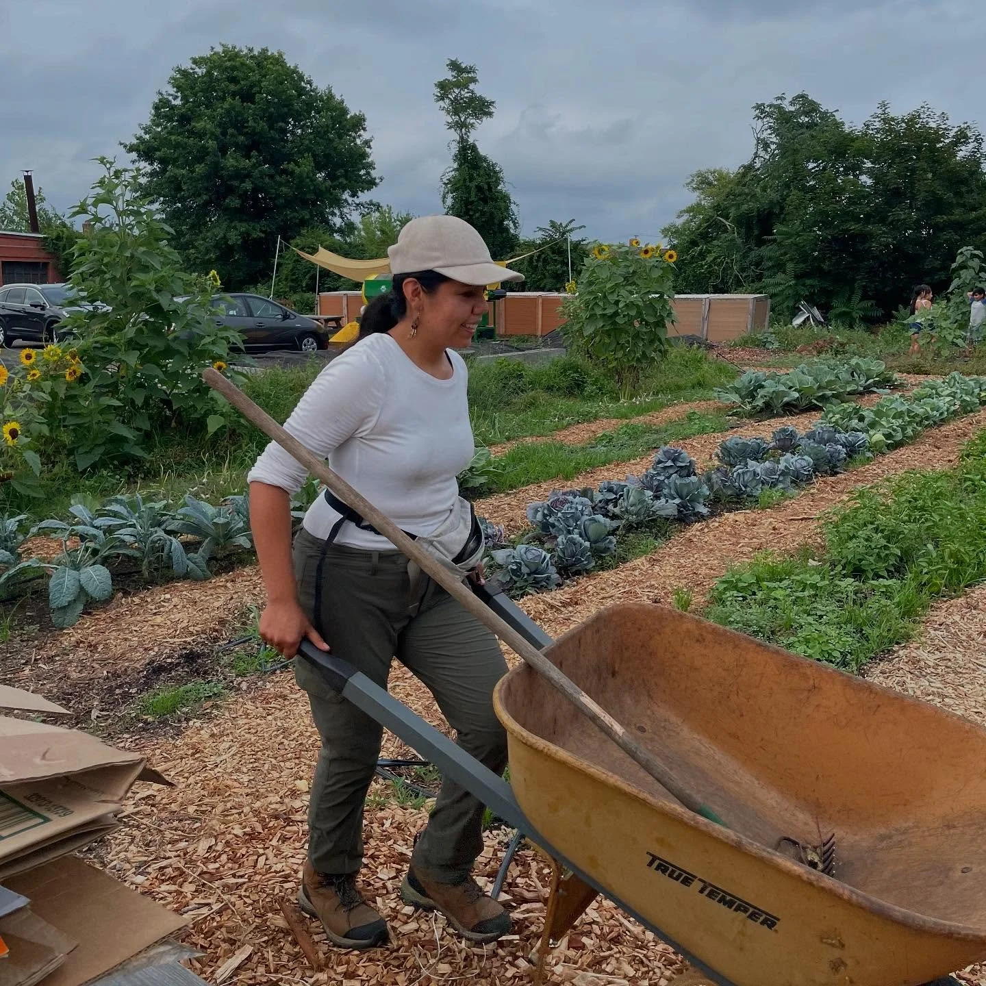 New farmworker interview with X&oacute;chitl Garcia based in Connecticut!

On what keeps her coming back to farming: 
&ldquo;It&rsquo;s a very sensory, stimulating environment, like the fuzziness of all the tomato vines, the greenness, the smell of p