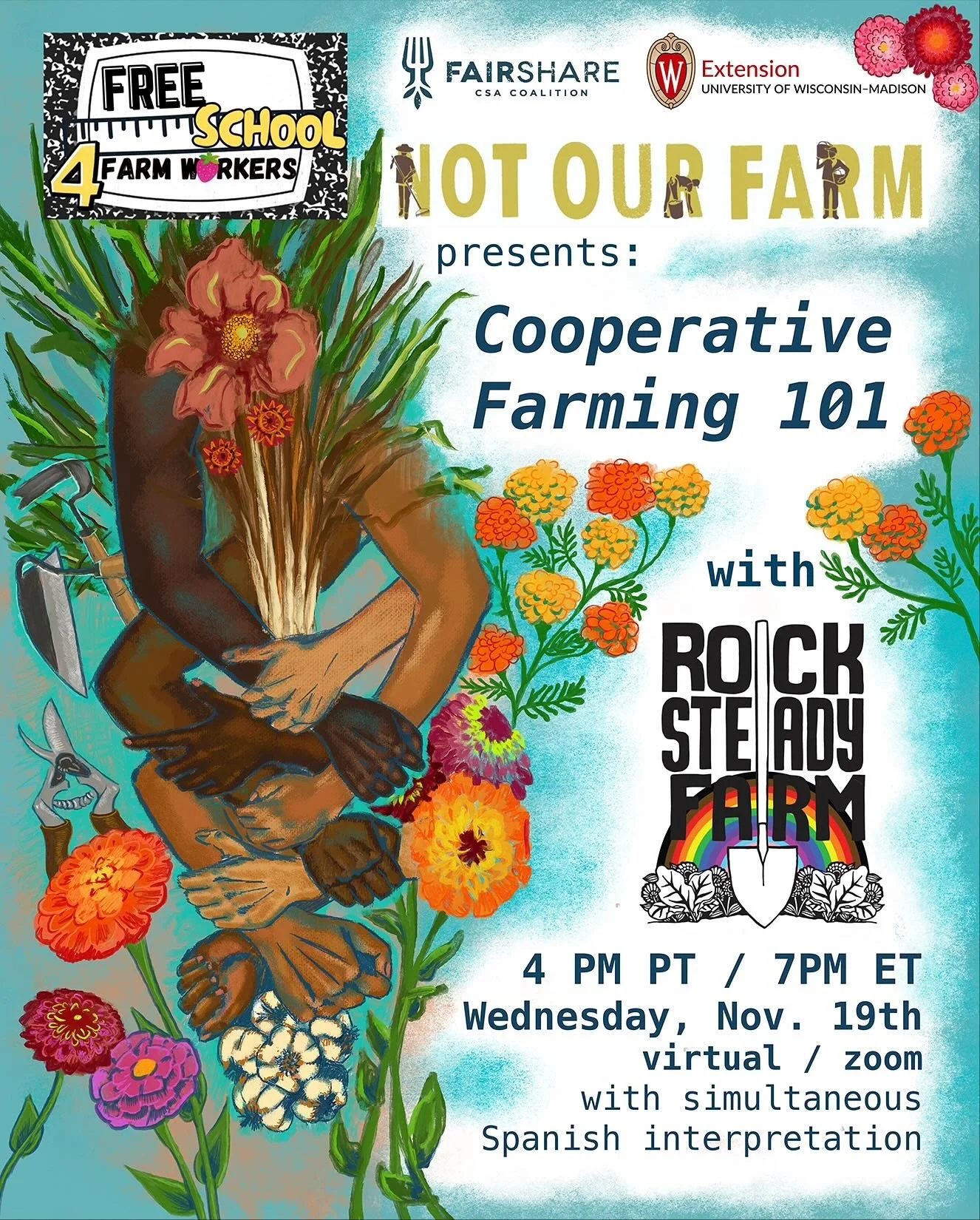 Upcoming Free School: Worker-Owned Farm Cooperatives - Getting Real with Rock Steady Farm

D and Maggie from Rock Steady Farm share their 10 years of experience as founders and stewards of a worker-owned farm cooperative in upstate NY. They will use 