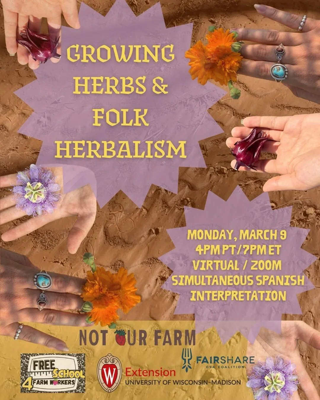 Upcoming Free School teach-in: Growing Herbs and Folk Herbalism with Flynne of Mariquita Medicinals and letty of Flying DogHeart Farm

Are you herb-curious? Do you rely on herbs for wellness and want to offer that access to others? Interested in crea