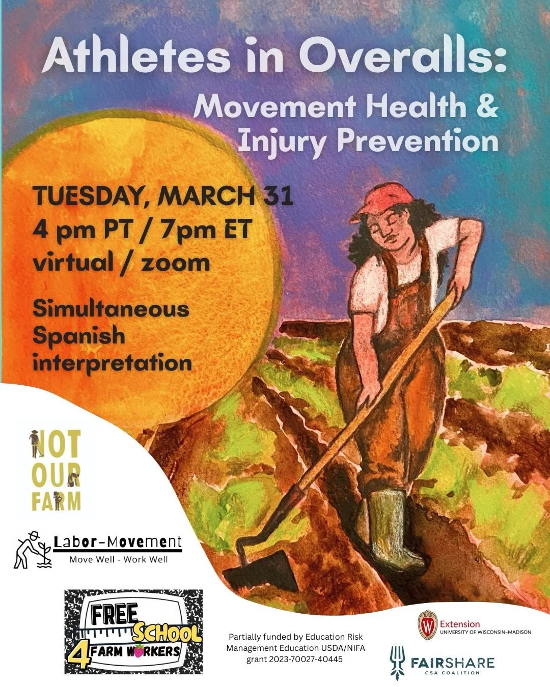 Presenting a special encore session of Athletes In Overalls - Movement Health &amp; Injury Prevention with Labor Movement, LLC !

Anyone who has farmed for a day, a week, a month, or a full season knows that farming is a MARATHON (maybe a series of m