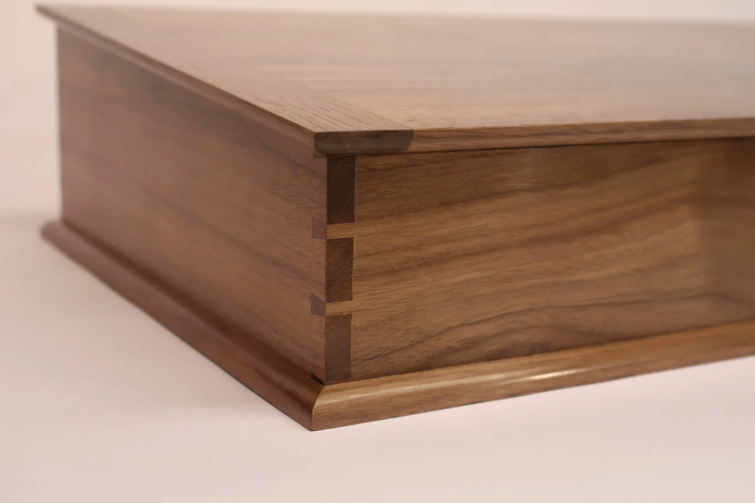 Dovetail detail on Shaker Lap Desk