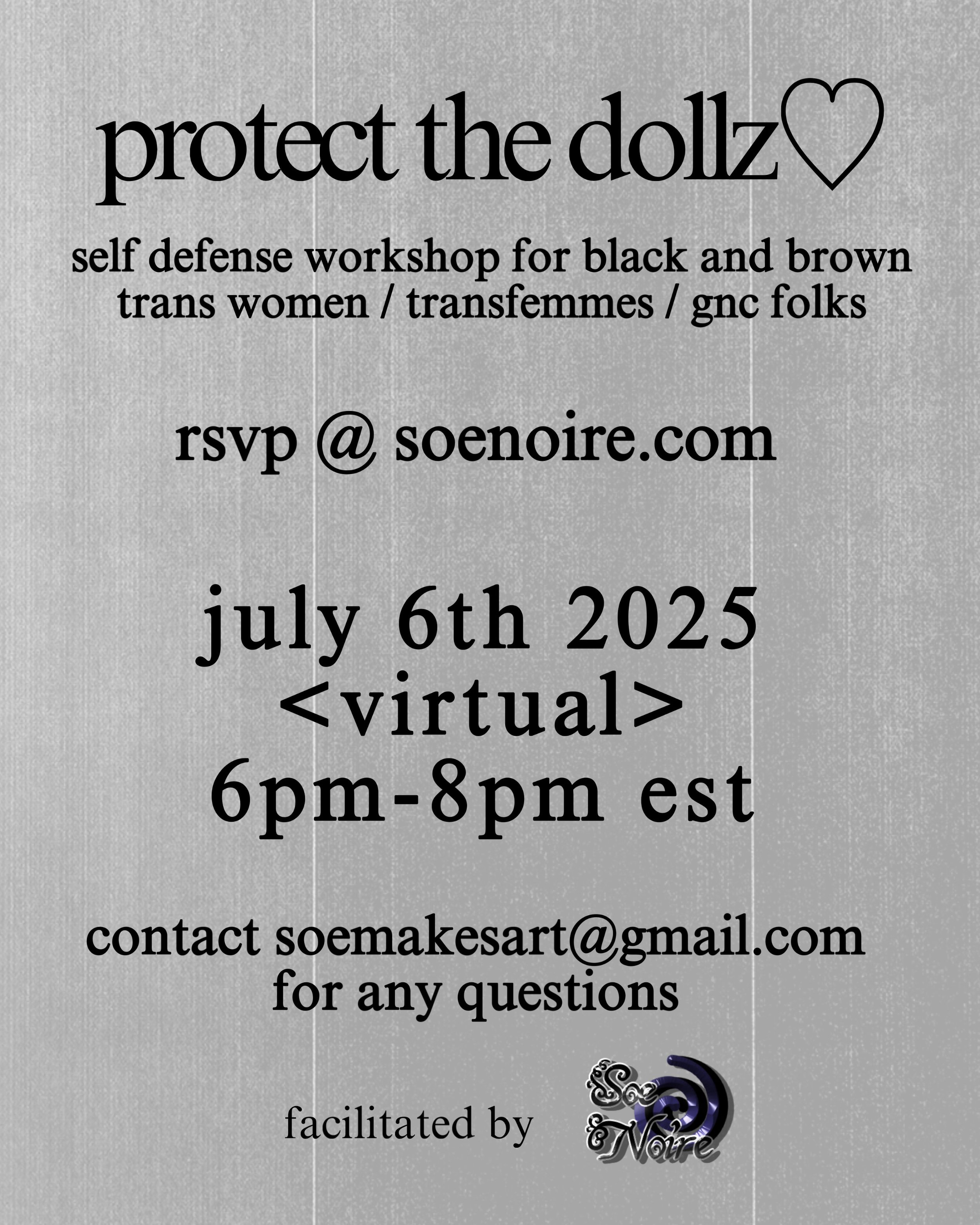 protect the dollz : self defense workshop