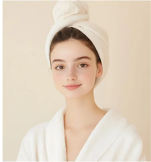 woman after a new york city head spa treatment