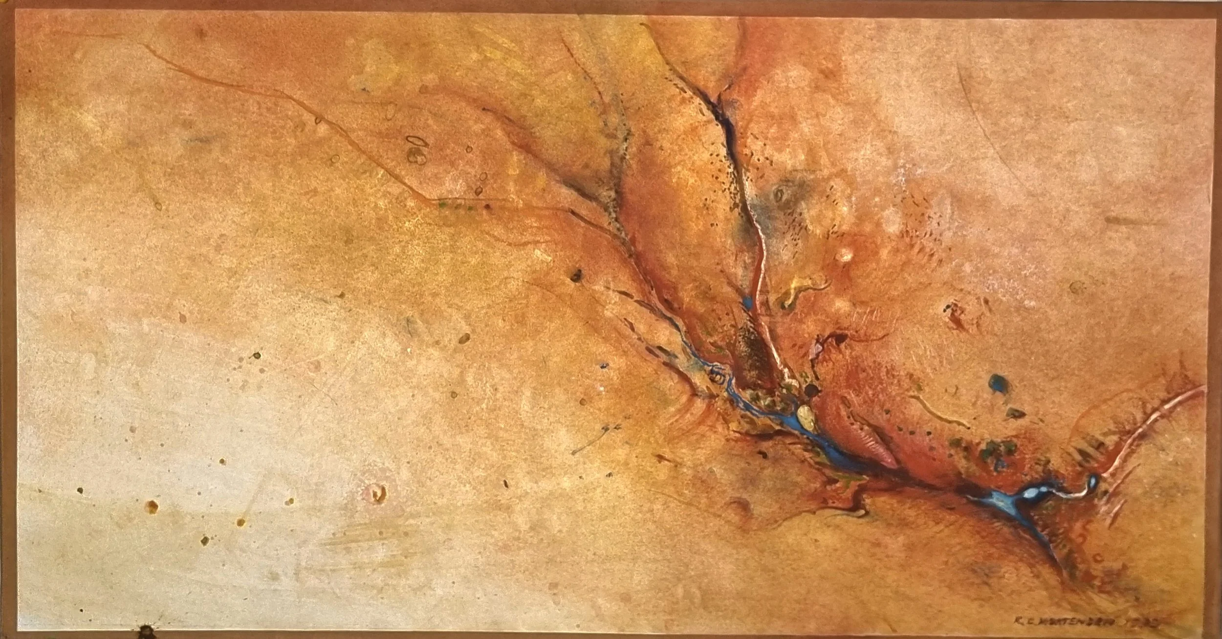 ‘Like a River System’  

Copper Etching 

48 by 92cm, 1999 