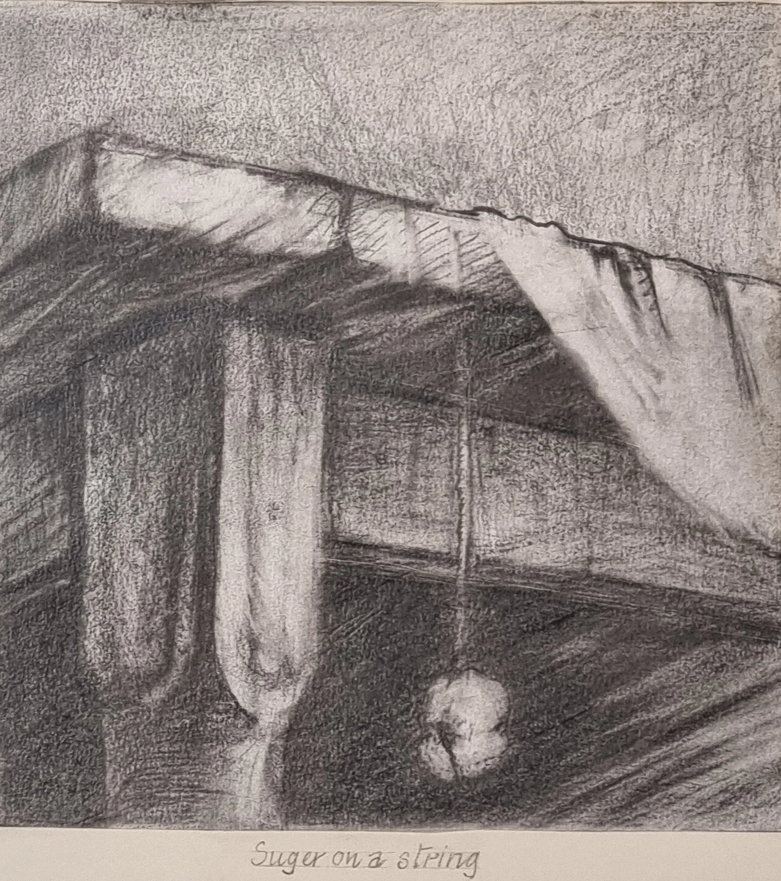 ‘Sugar on a string’

Graphite

22 by 23cm, 2002 