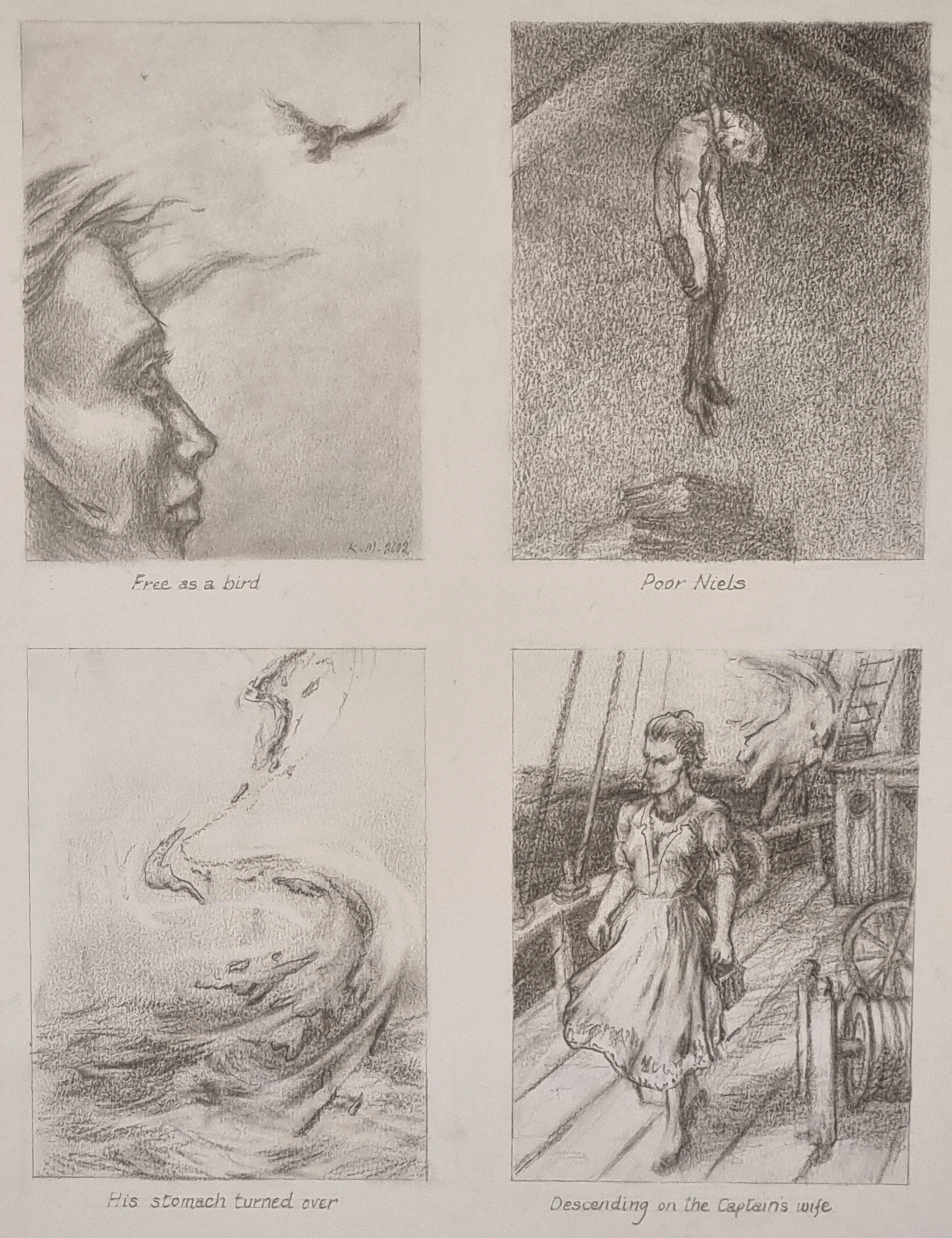 

‘Studies for Ingen Angst II’

Graphite

34 by 26cm, 2002 
