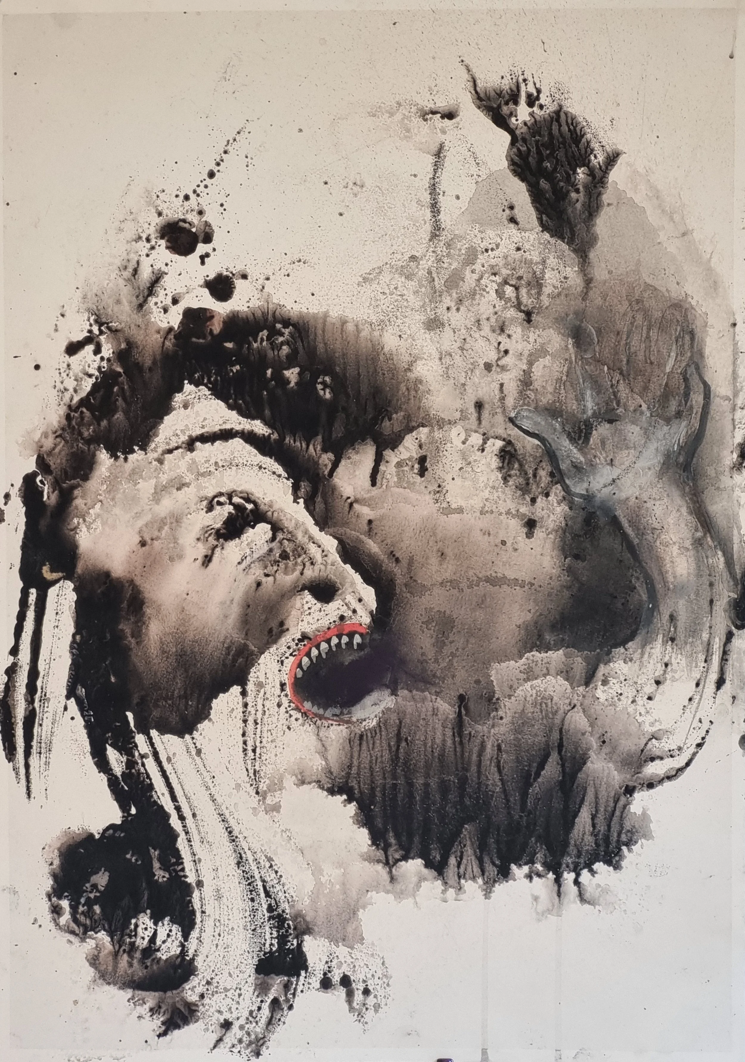 ‘Cave Mouth’  

Ink and Pastel

68 by 48cm, 2023 