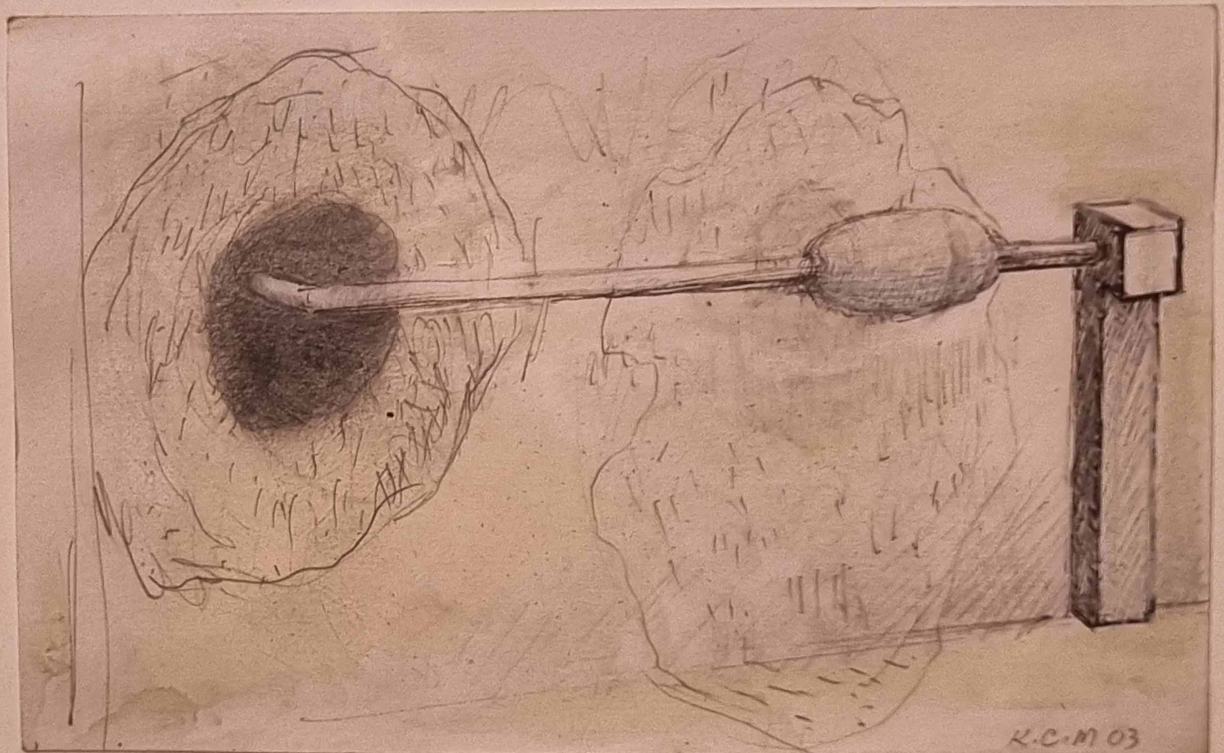 Study from Melbourne to Cape York’

Graphite and Ink

13 by 20cm, 2003 