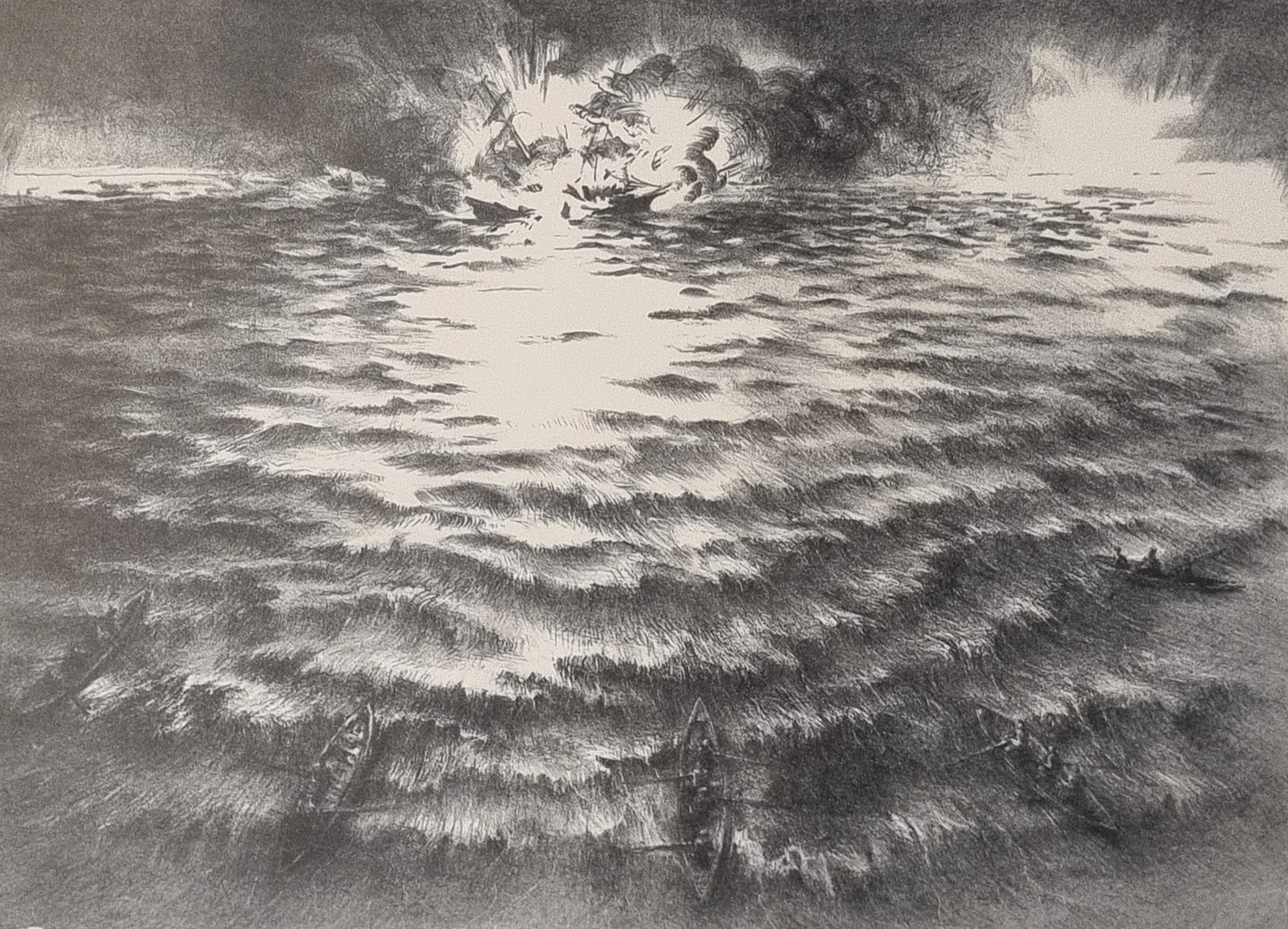 

‘The Explosion’

Lithograph

23 by 63cm, 1994 
