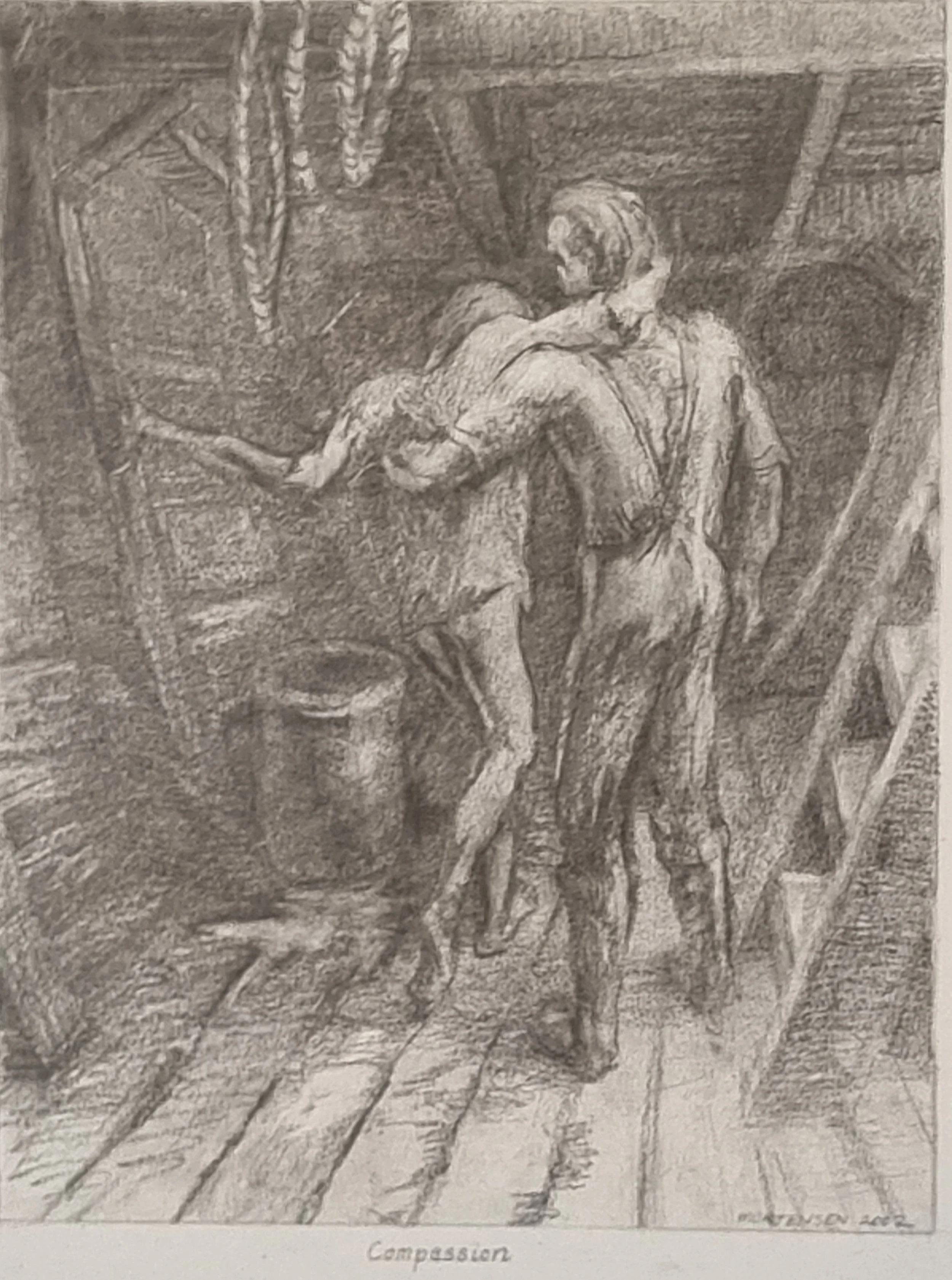 ‘Compassion’

Graphite

30 by 26cm, 2002