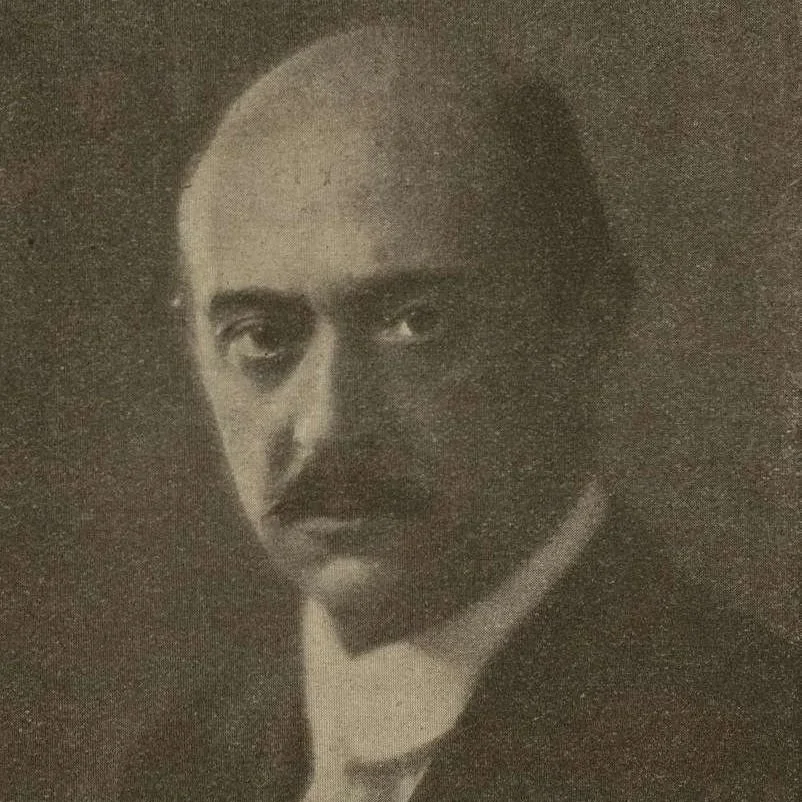 Arnold Schoenberg portrait, c. 1928, used as a historical analogy for the principle of creativity through constraint in data strategy.