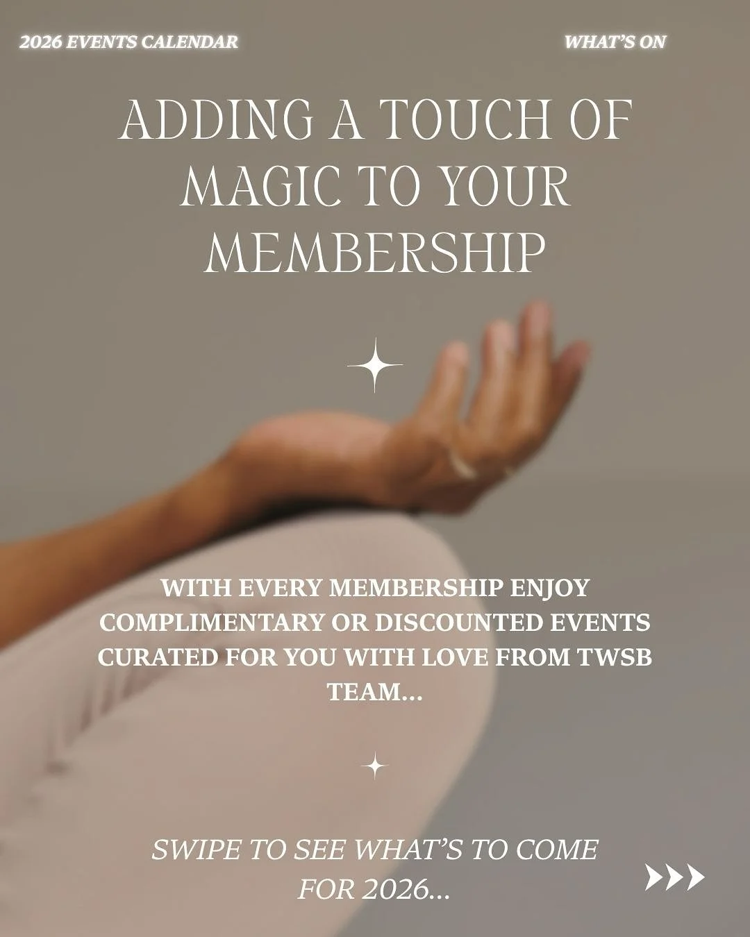 A few of our exciting events coming to you in 2026 at Bondi + Bronte.

As members (and non members) we wanted to curate some beautiful events for you in 2026. 

We cannot wait to bring these for you!