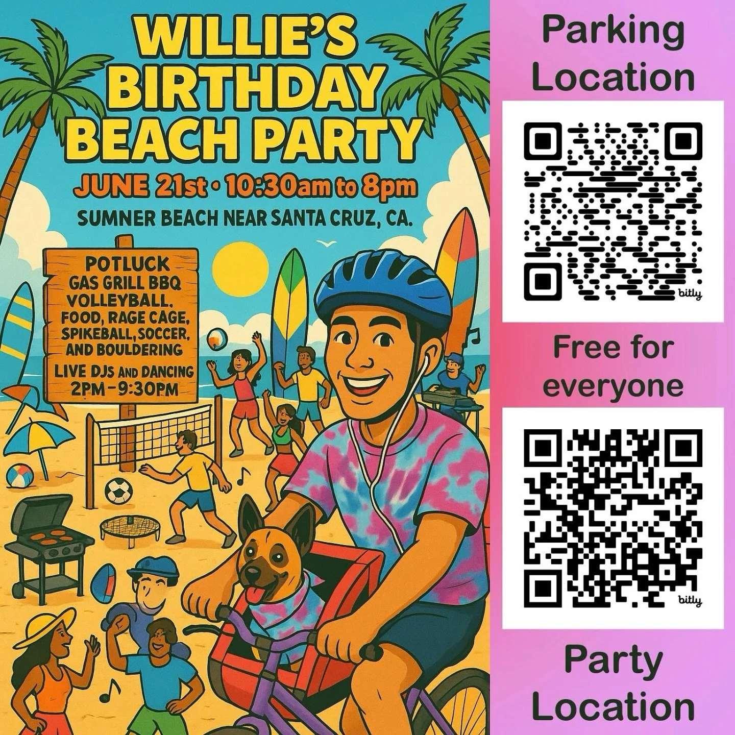 🏖️SFBADM FAM! Come celebrate Willie&rsquo;s (ft. his friend &amp; dog Sailor) birthday with us on the beach with dancing, live DJ music, &amp; the best vibes!🎉

Willie has been an exceptionally loyal &amp; caring individual in our community for ove