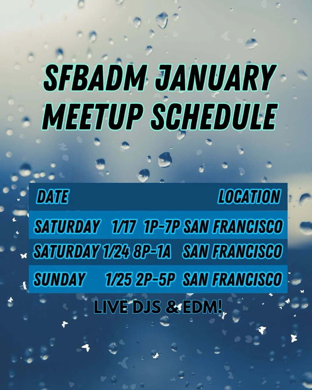It&rsquo;s wet outside but the dance floor is dry!😉

We&rsquo;re kicking off the year strong with more fun things planned!

🥂We want to thank @buzzworksafterdark for having us on the 24th

🥂We want to thank @dj_buckethead_ca @pikasurfer @sierrakil