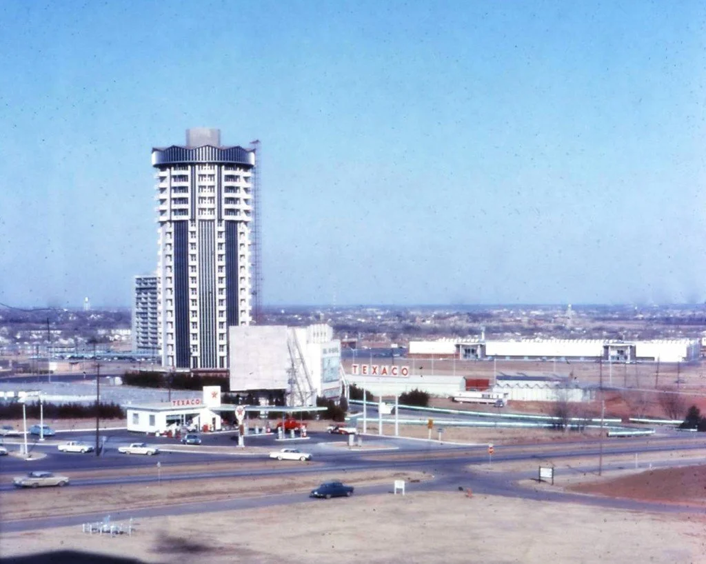 Founders Tower Oklahoma City mid-1960s mid-century modern exterior