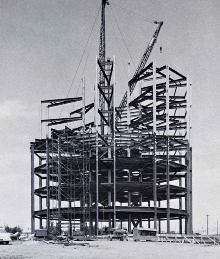 Founders Tower under construction, Oklahoma City, early 1960s