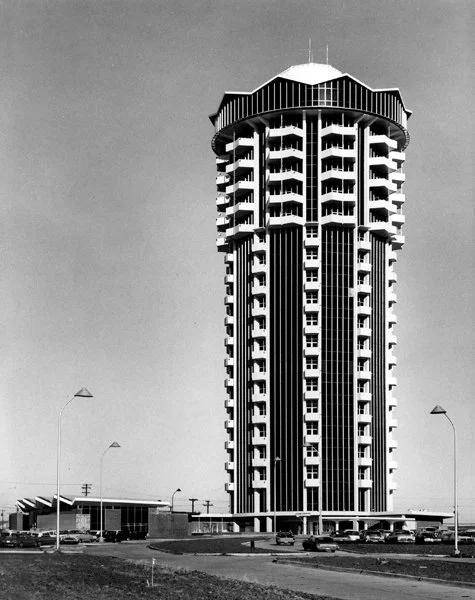 Founders Tower architectural exterior Oklahoma City