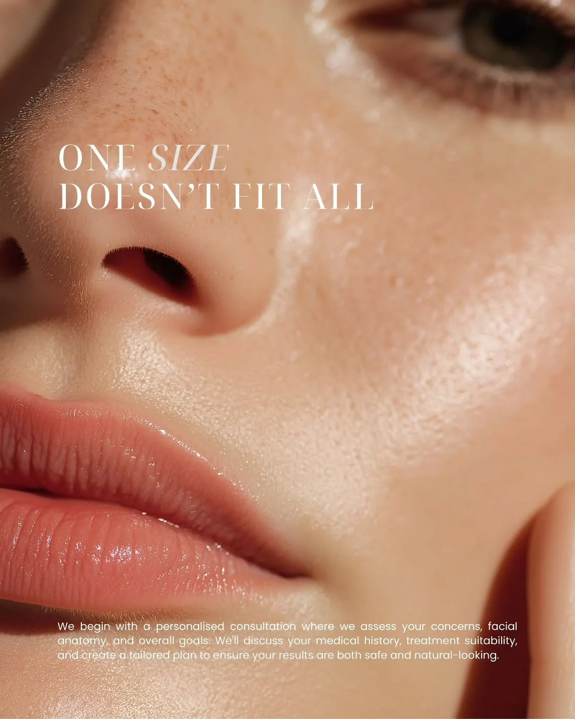 One size doesn&rsquo;t fit all and that&rsquo;s exactly why a thoughtful consultation matters.

Faces aren&rsquo;t all the same. Aging isn&rsquo;t linear.
Muscles don&rsquo;t behave the same on everyone.
And this is why I&rsquo;ll never believe in co